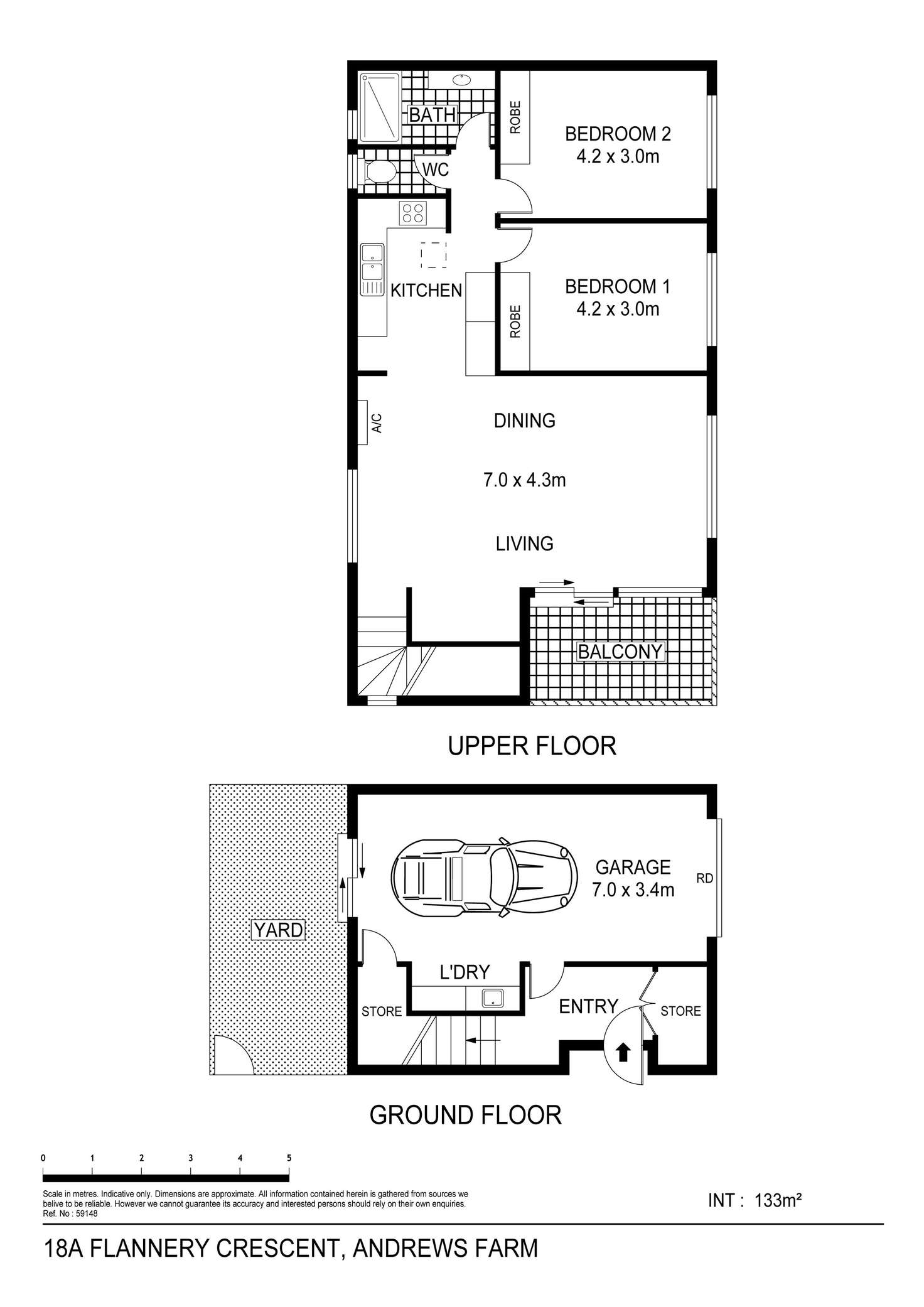 Floorplan of Homely townhouse listing, 18A Flannery Crescent, Andrews Farm SA 5114