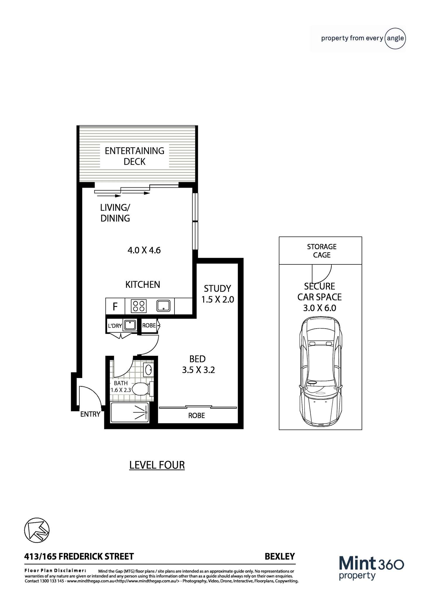 Floorplan of Homely apartment listing, 413/159 Frederick Street, Bexley NSW 2207