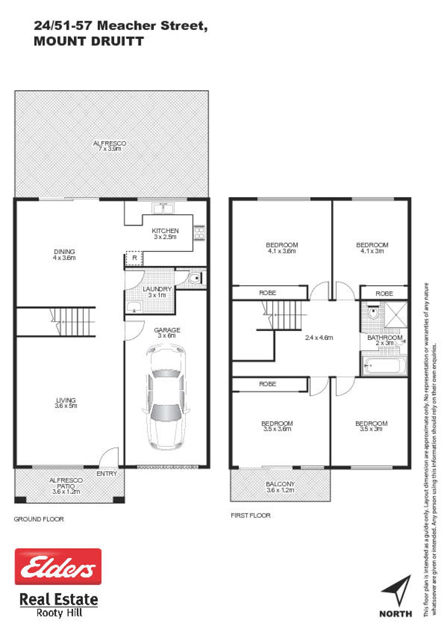 Floorplan of Homely townhouse listing, 24/51-57 Meacher Street, Mount Druitt NSW 2770