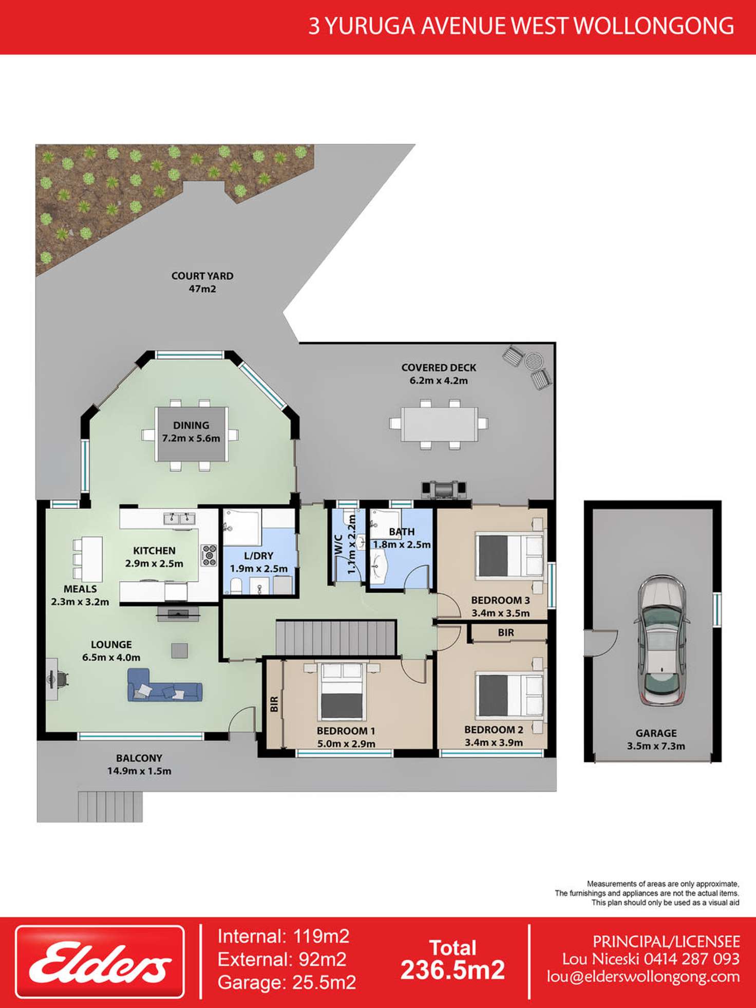 Floorplan of Homely house listing, 3 Yuruga Avenue, West Wollongong NSW 2500