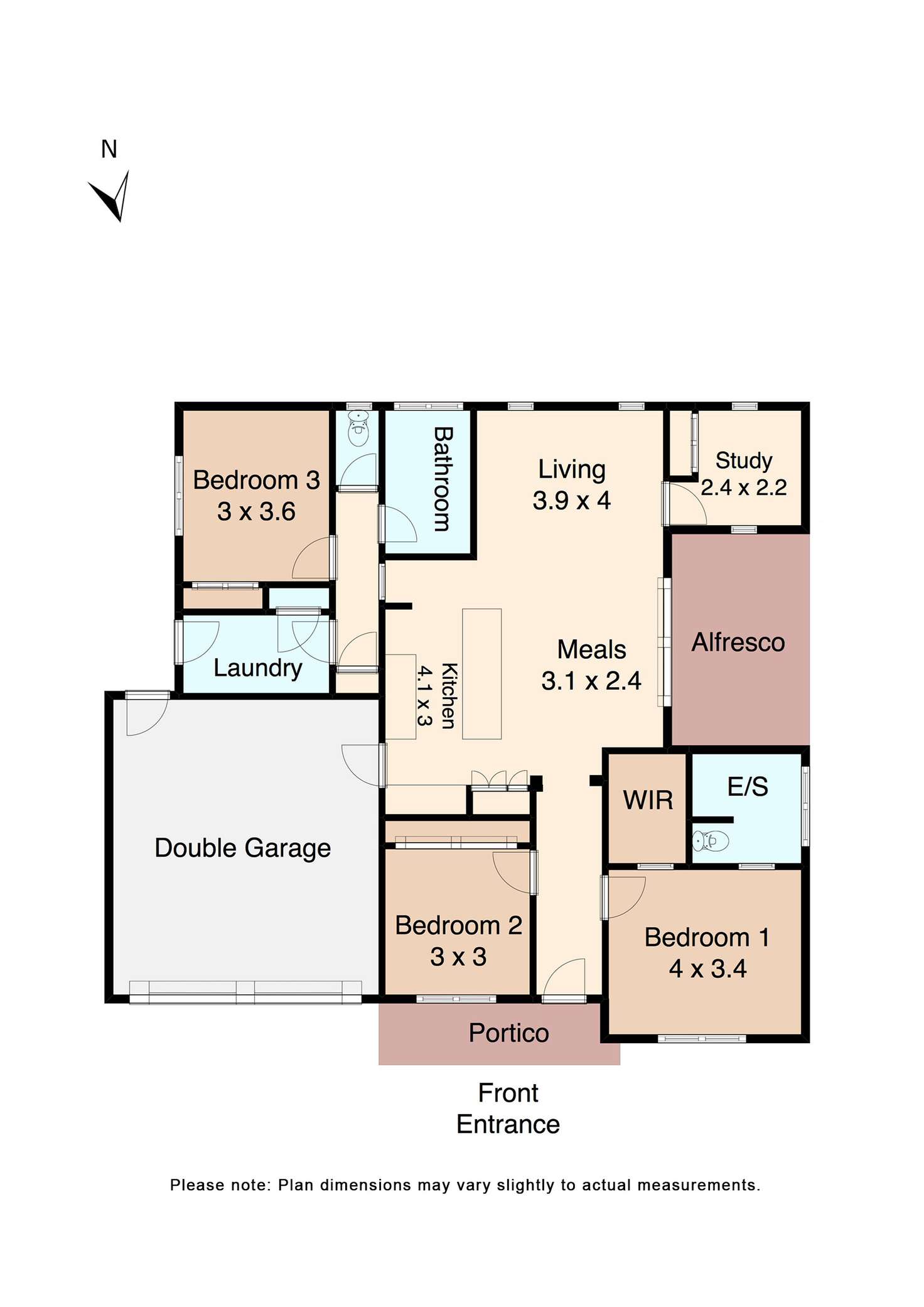 Floorplan of Homely house listing, 1B Cecile Court, Ballarat East VIC 3350