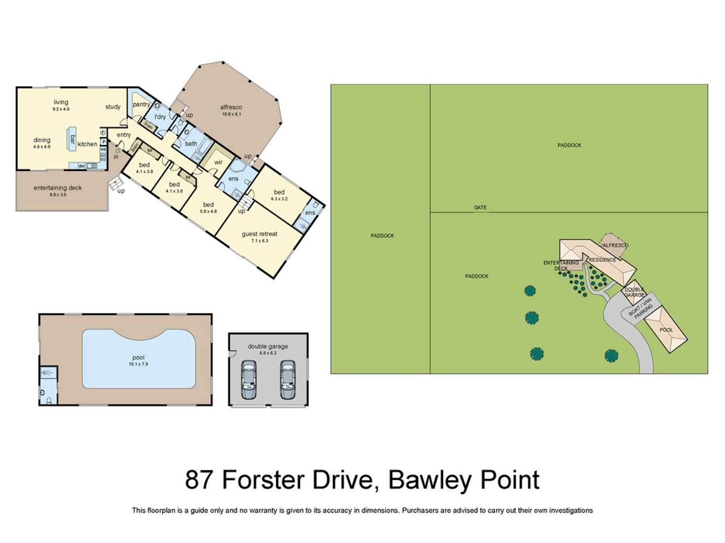 Floorplan of Homely acreageSemiRural listing, 87 Forster Drive, Bawley Point NSW 2539
