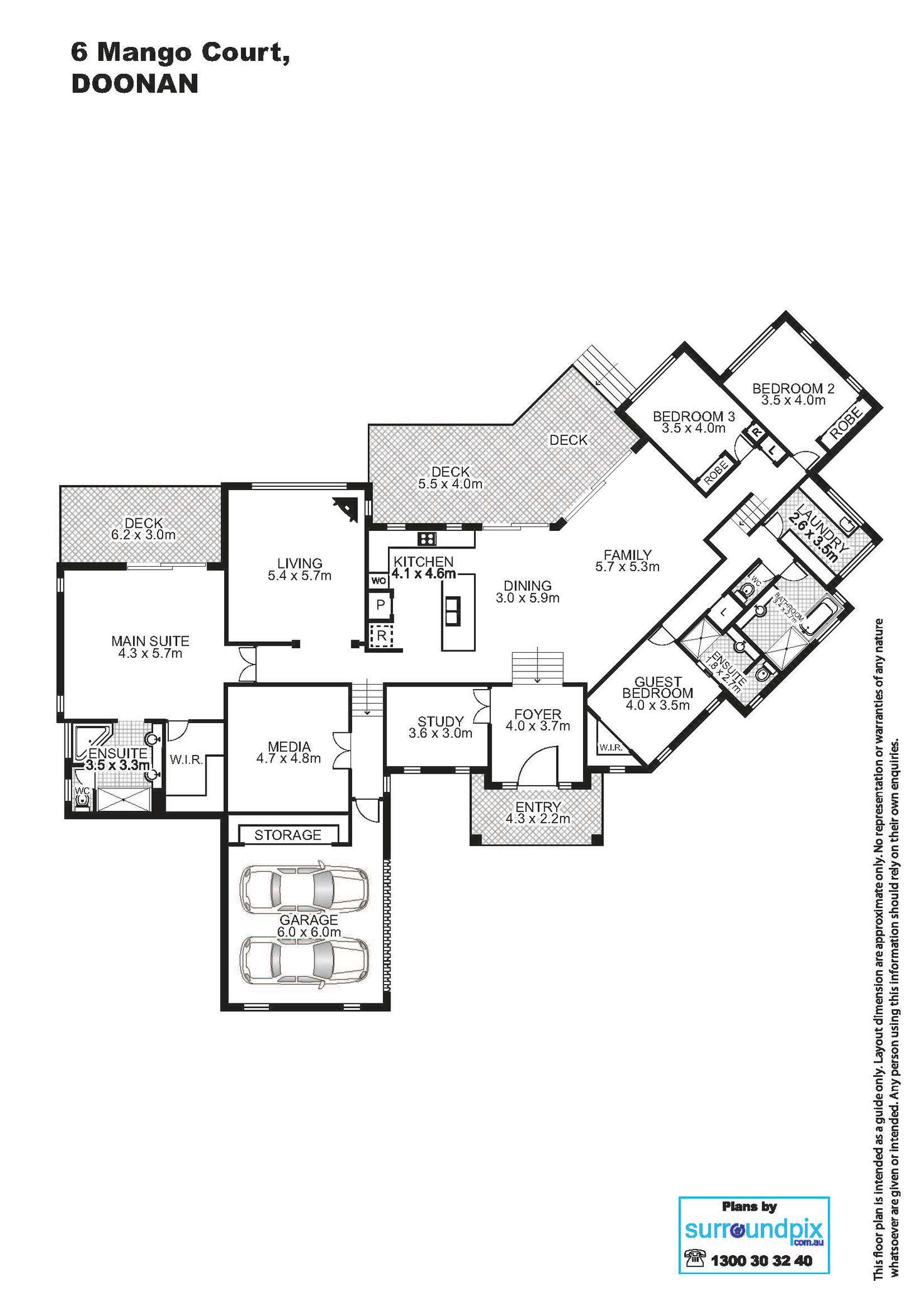 Floorplan of Homely house listing, 6 Mango Court, Doonan QLD 4562