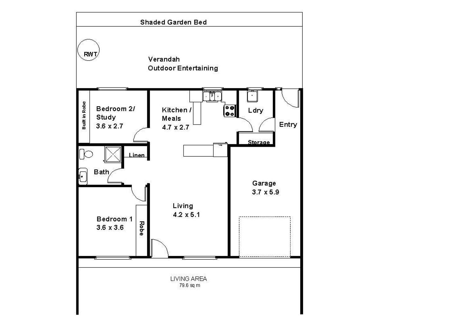 Floorplan of Homely house listing, 2/14 Sturt Street, Barmera SA 5345