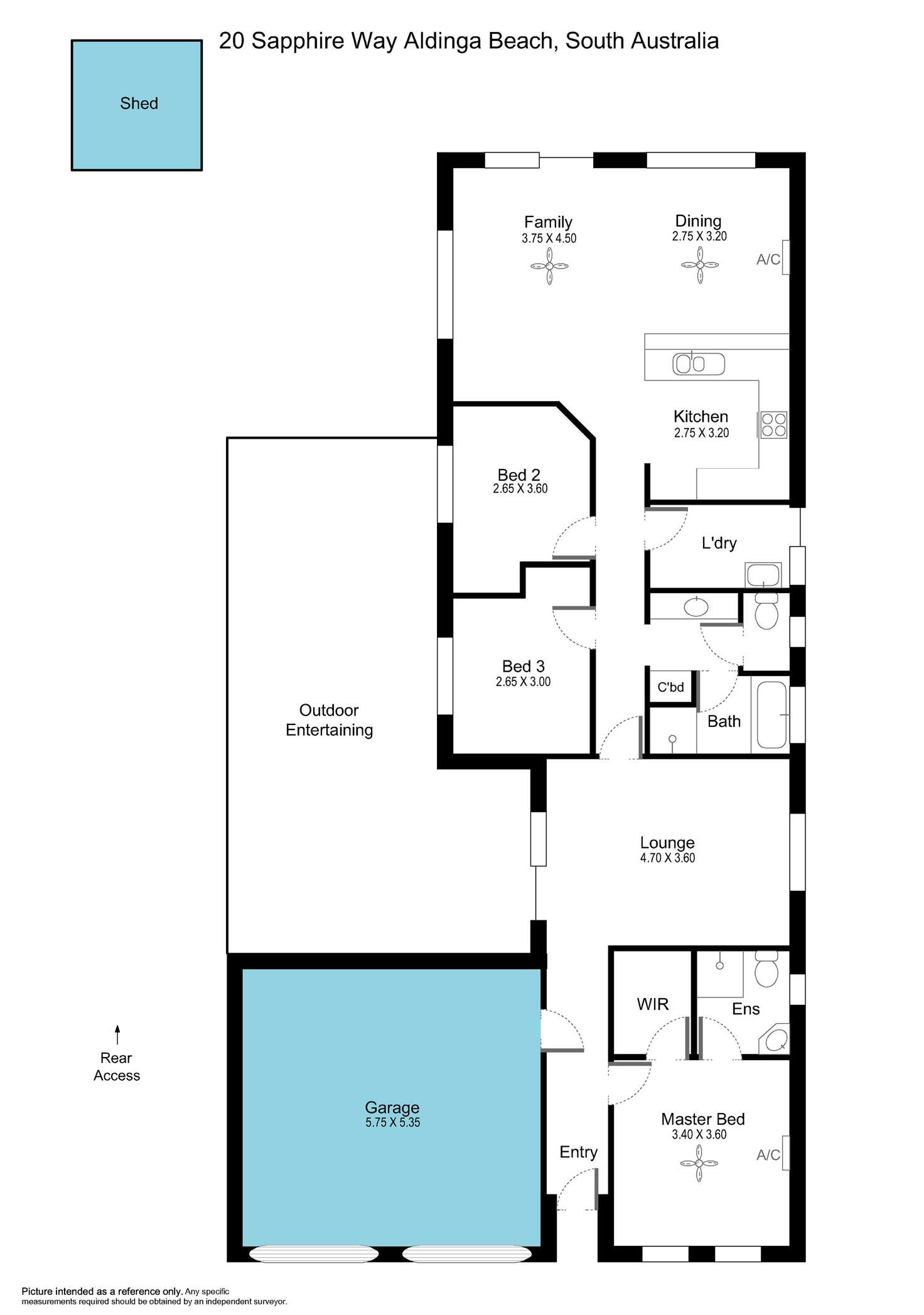 Floorplan of Homely house listing, 20 Sapphire Way, Aldinga Beach SA 5173