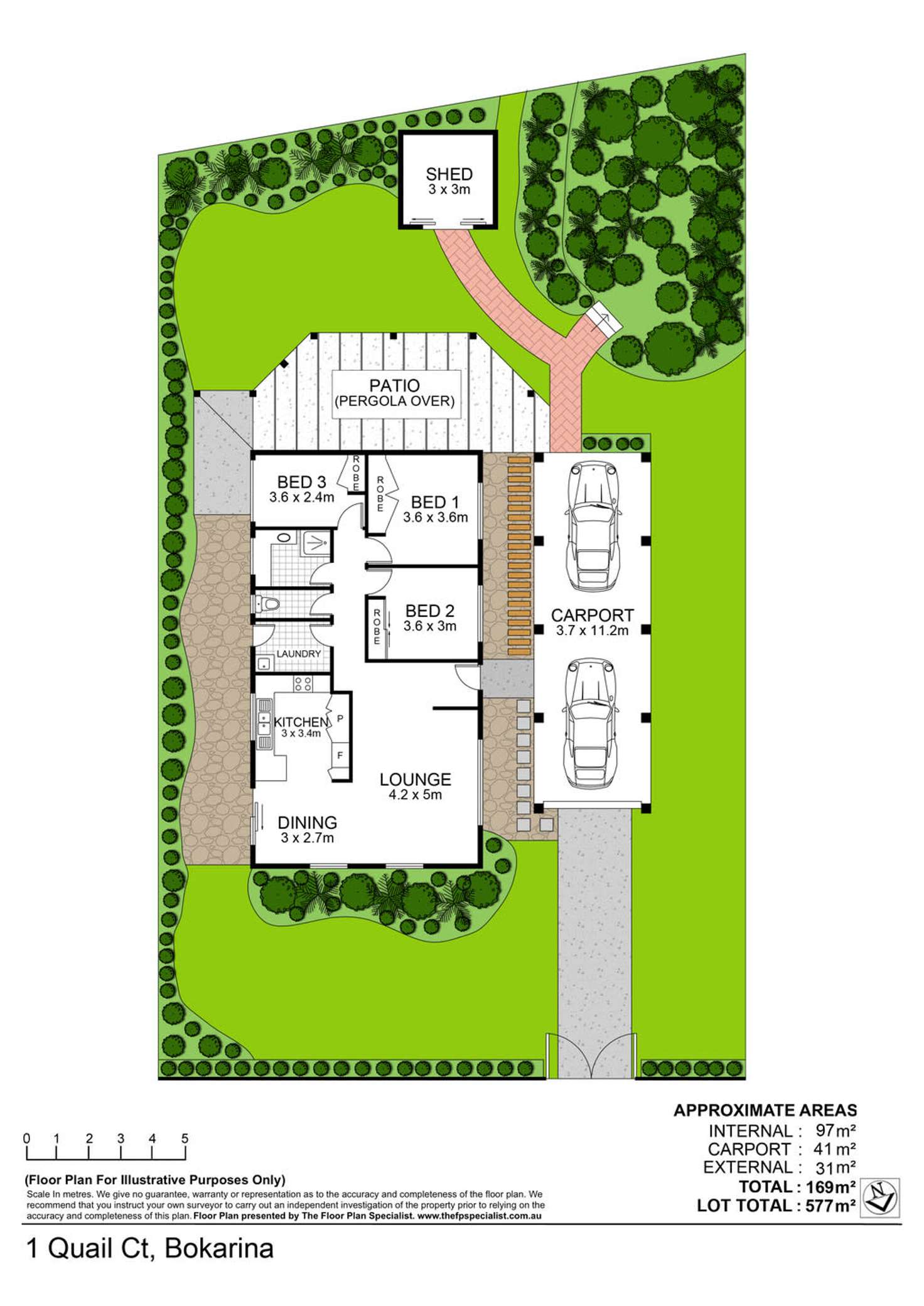 Floorplan of Homely house listing, 1 Quail Court, Bokarina QLD 4575