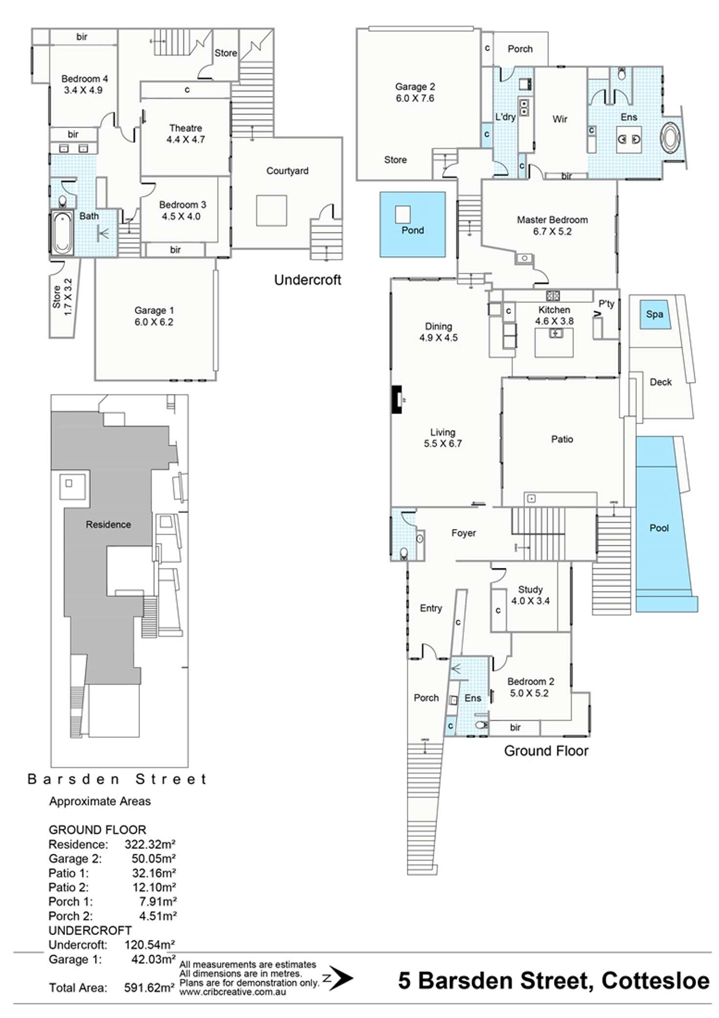 Floorplan of Homely house listing, 5 Barsden Street, Cottesloe WA 6011