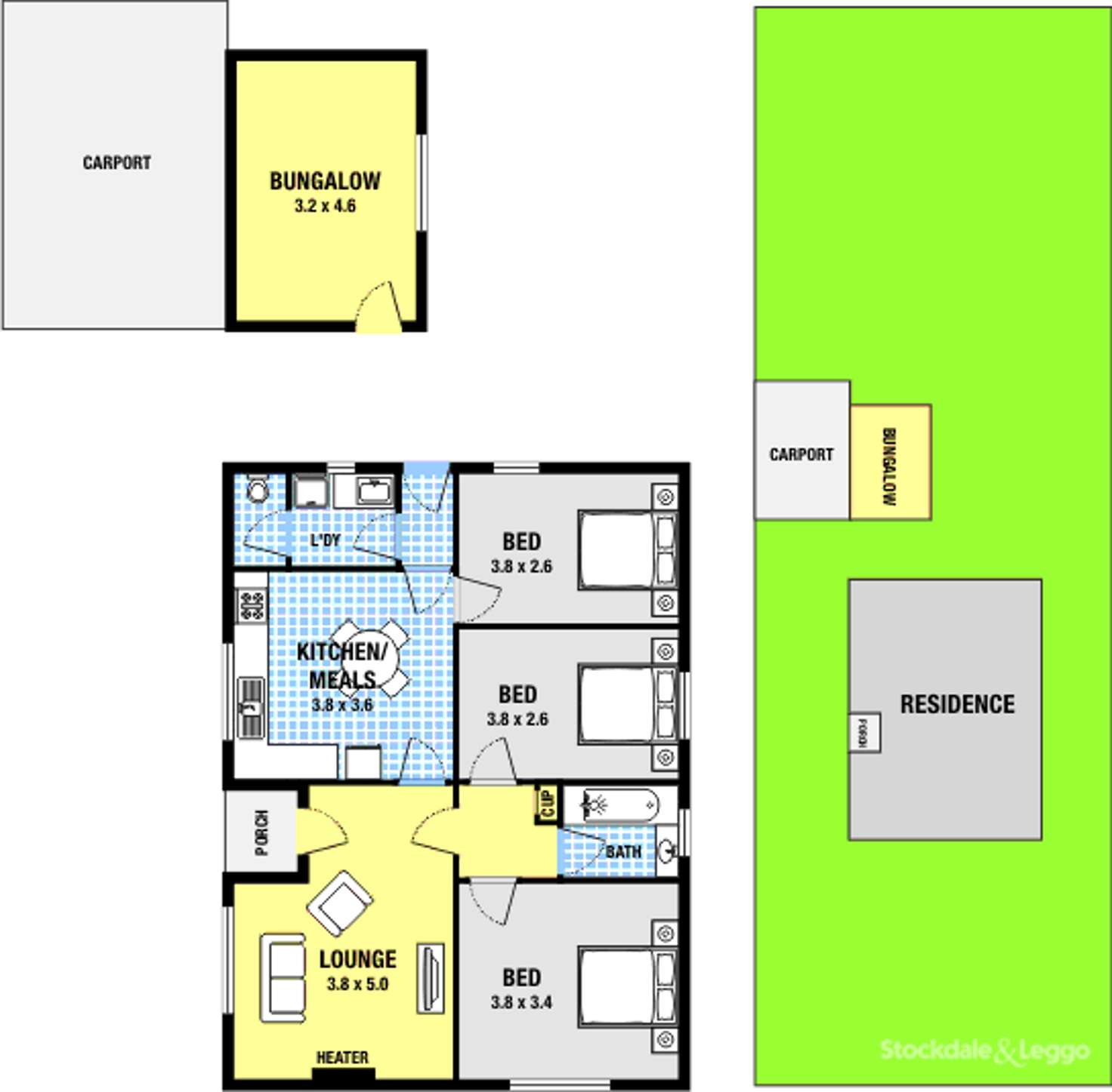 Floorplan of Homely house listing, 83 Bindi Street, Glenroy VIC 3046