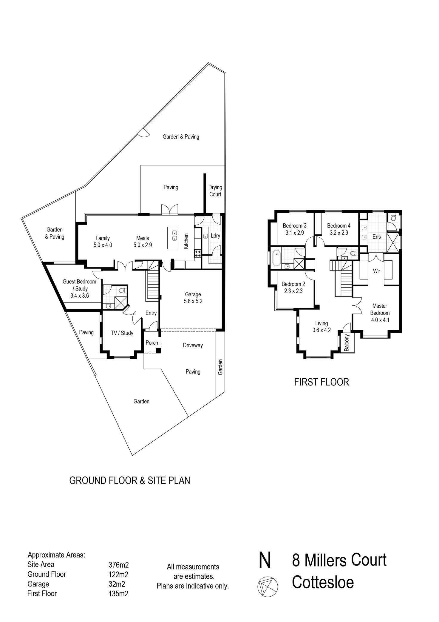 Floorplan of Homely house listing, 8 Millers Court, Cottesloe WA 6011