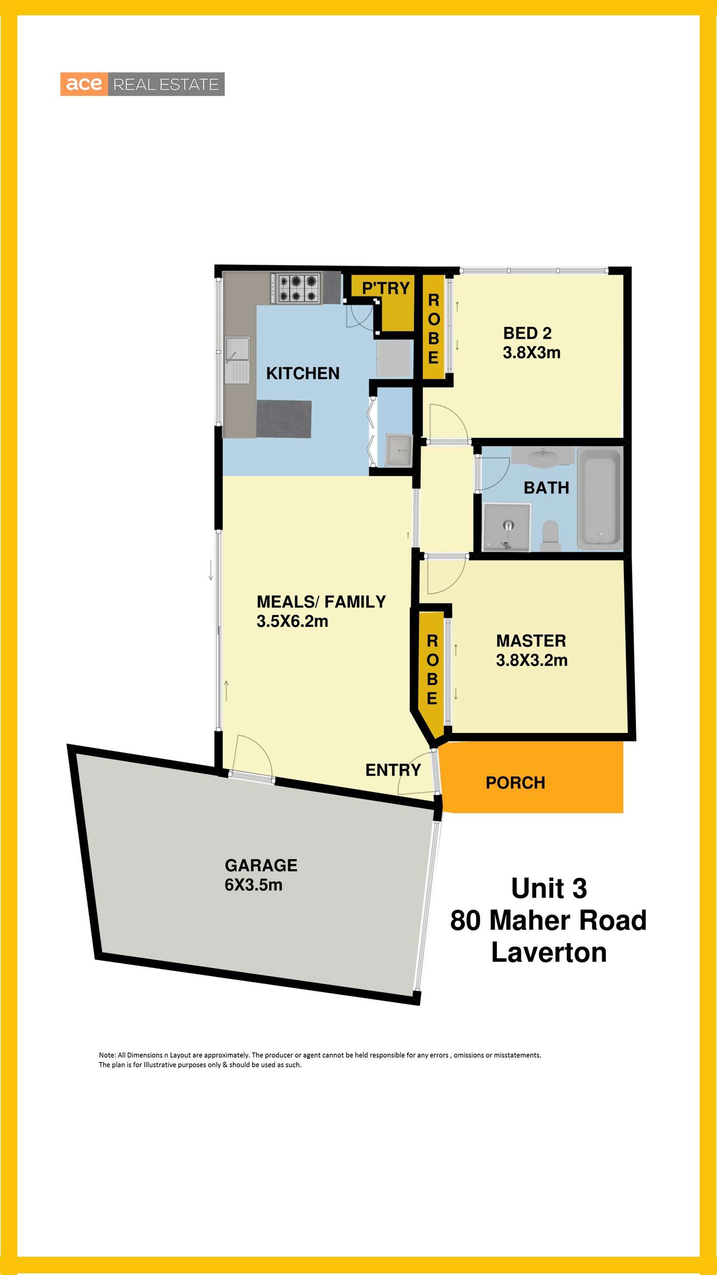 Floorplan of Homely unit listing, 3/80 Maher Road, Laverton VIC 3028