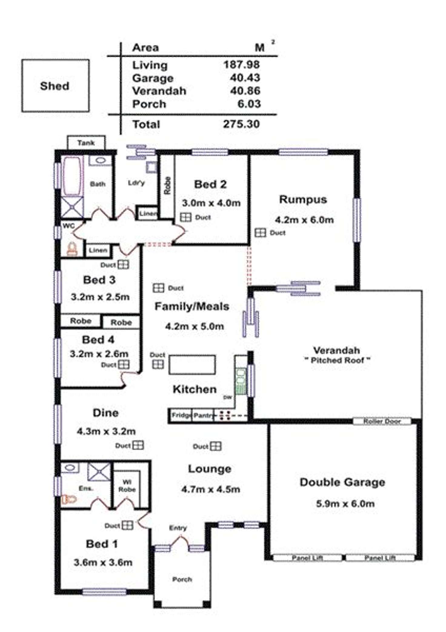 Floorplan of Homely house listing, 77 Lakeside Drive, Andrews Farm SA 5114