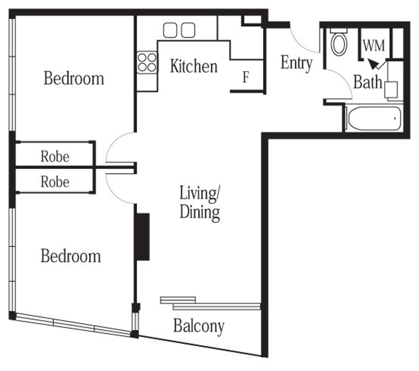 Floorplan of Homely apartment listing, REF 032110/180 City Road, Southbank VIC 3006