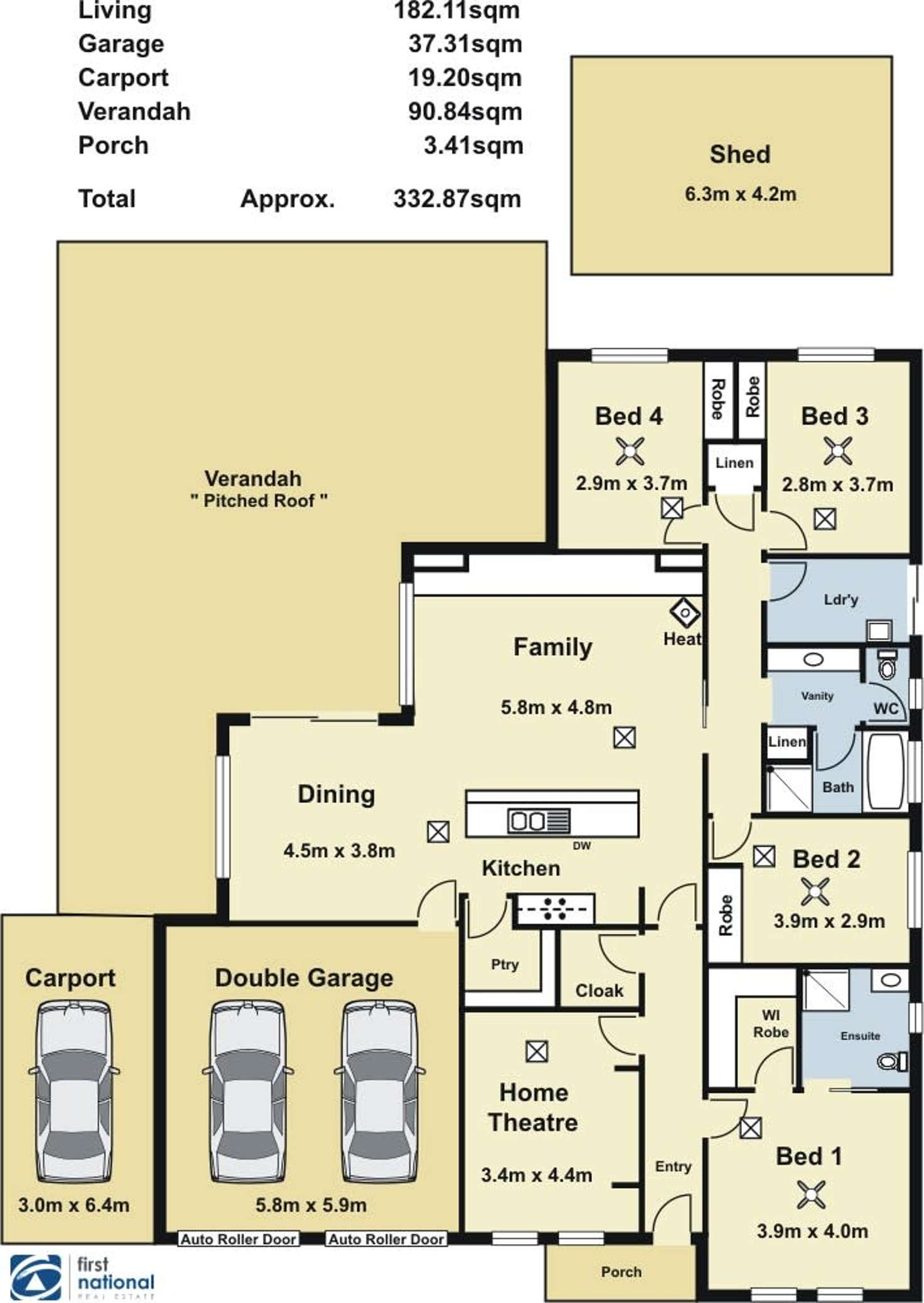 Floorplan of Homely house listing, 7 Chignell Circuit, Reid SA 5118