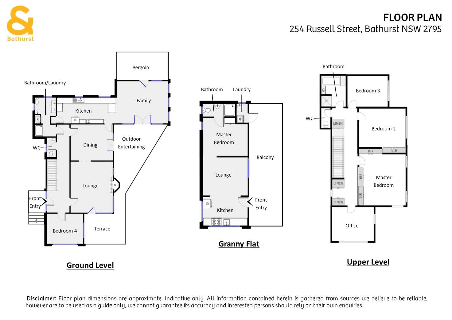 Floorplan of Homely house listing, 254 Russell Street, Bathurst NSW 2795