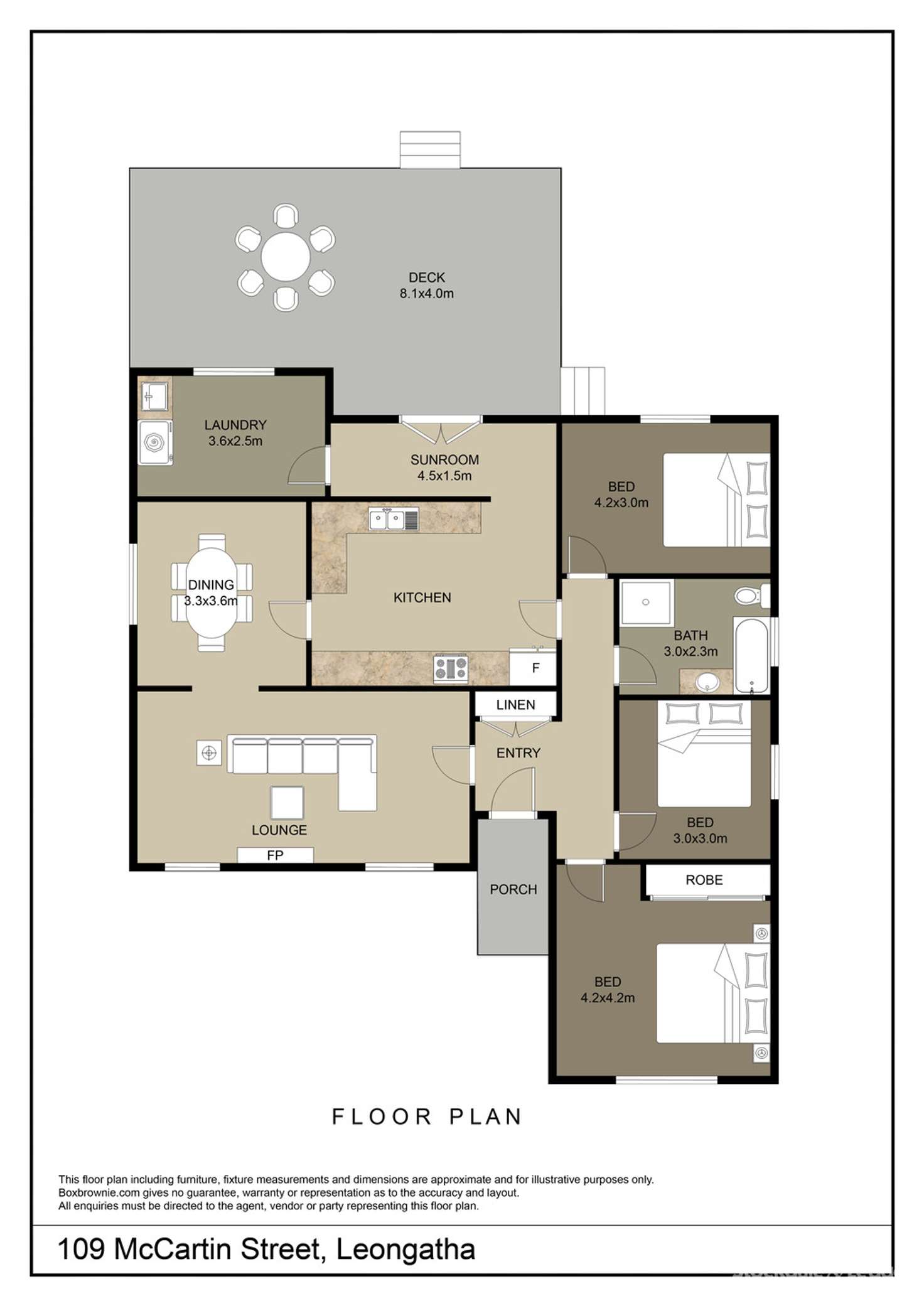 Floorplan of Homely house listing, 109 McCartin Street, Leongatha VIC 3953