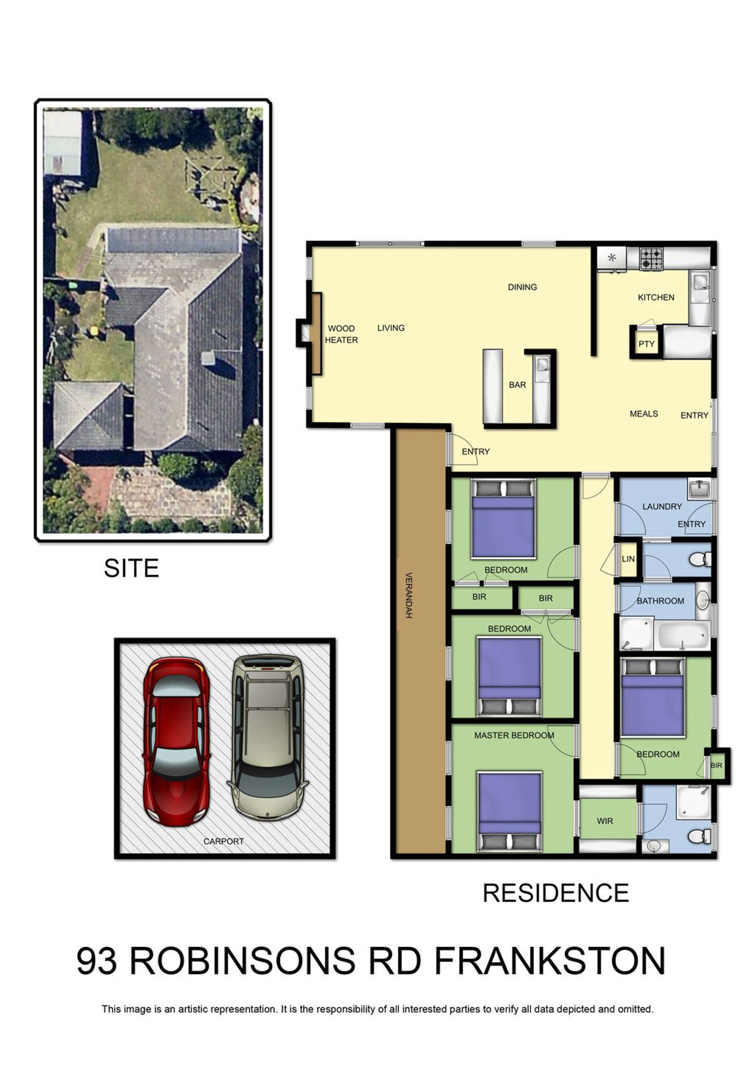 Floorplan of Homely house listing, 93 Robinsons Road, Frankston VIC 3199