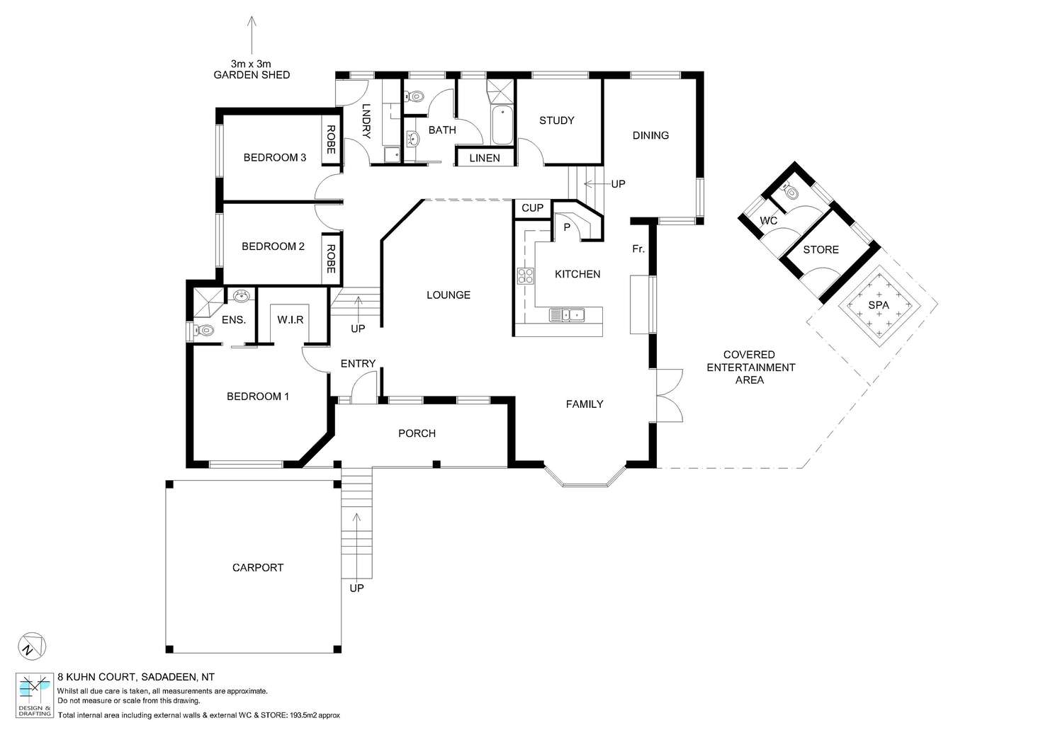 Floorplan of Homely house listing, 8 Kuhn Court, Sadadeen NT 870