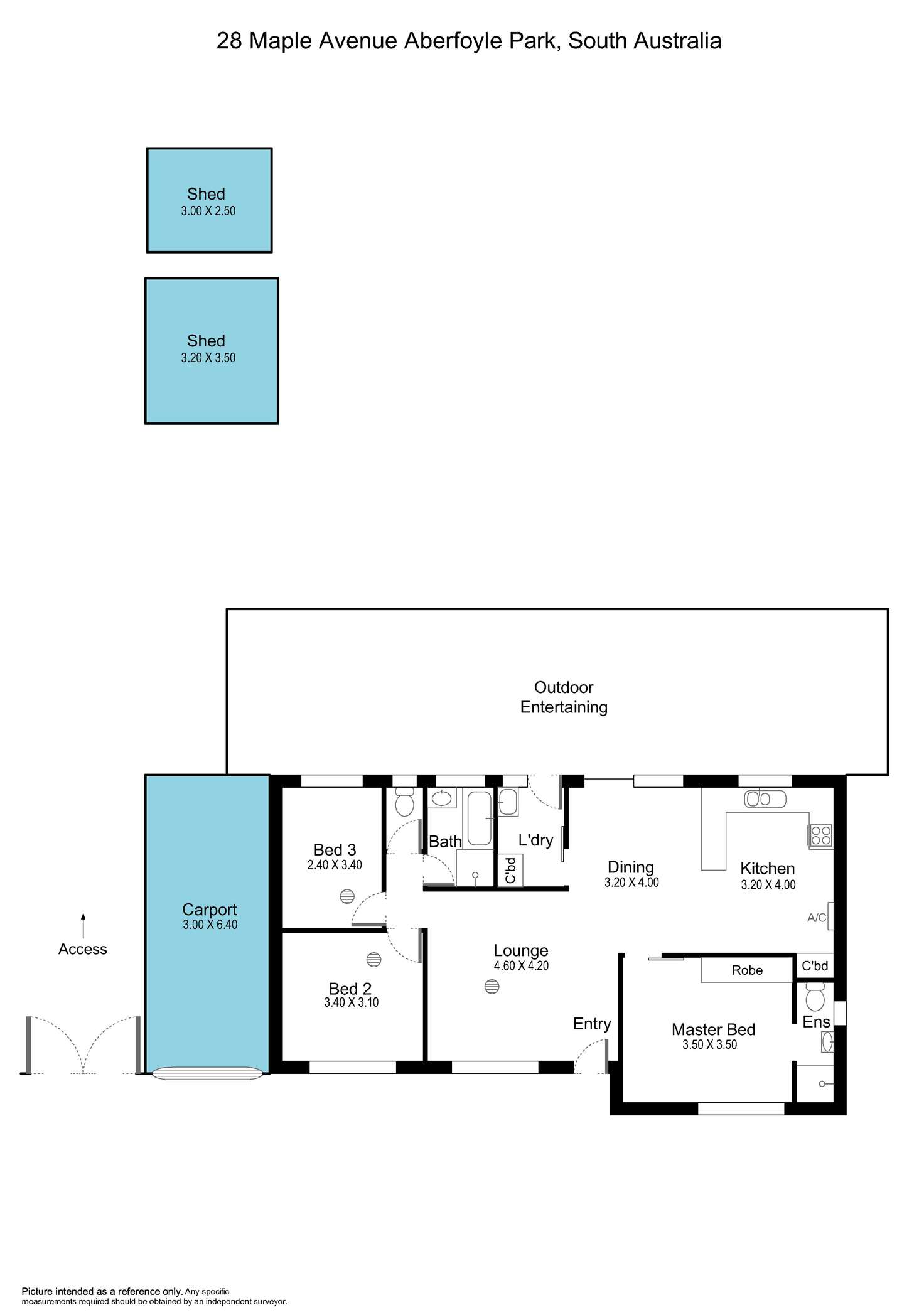 Floorplan of Homely house listing, 28 Maple Avenue, Aberfoyle Park SA 5159