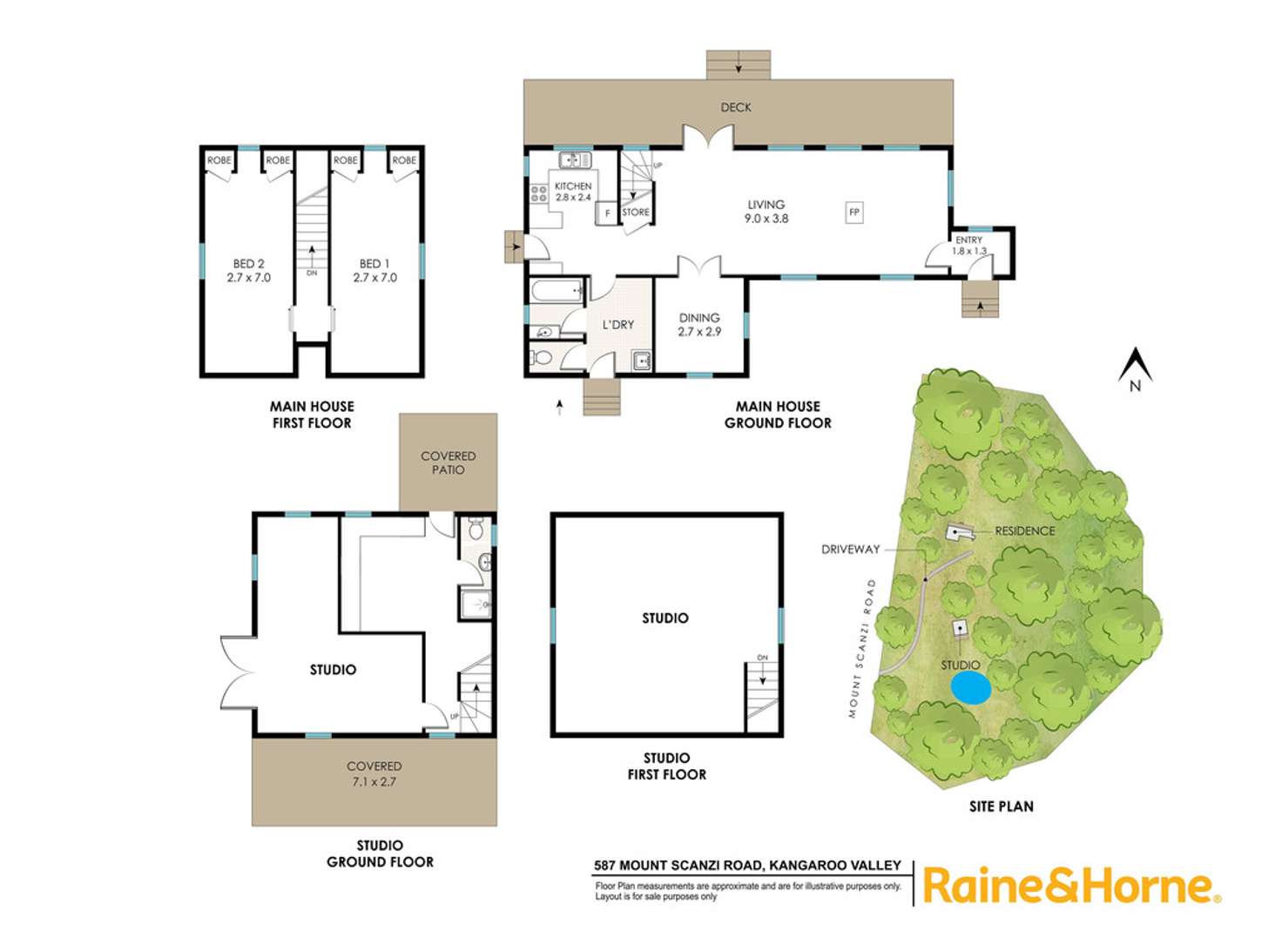 Floorplan of Homely house listing, 587 Mount Scanzi Road, Kangaroo Valley NSW 2577