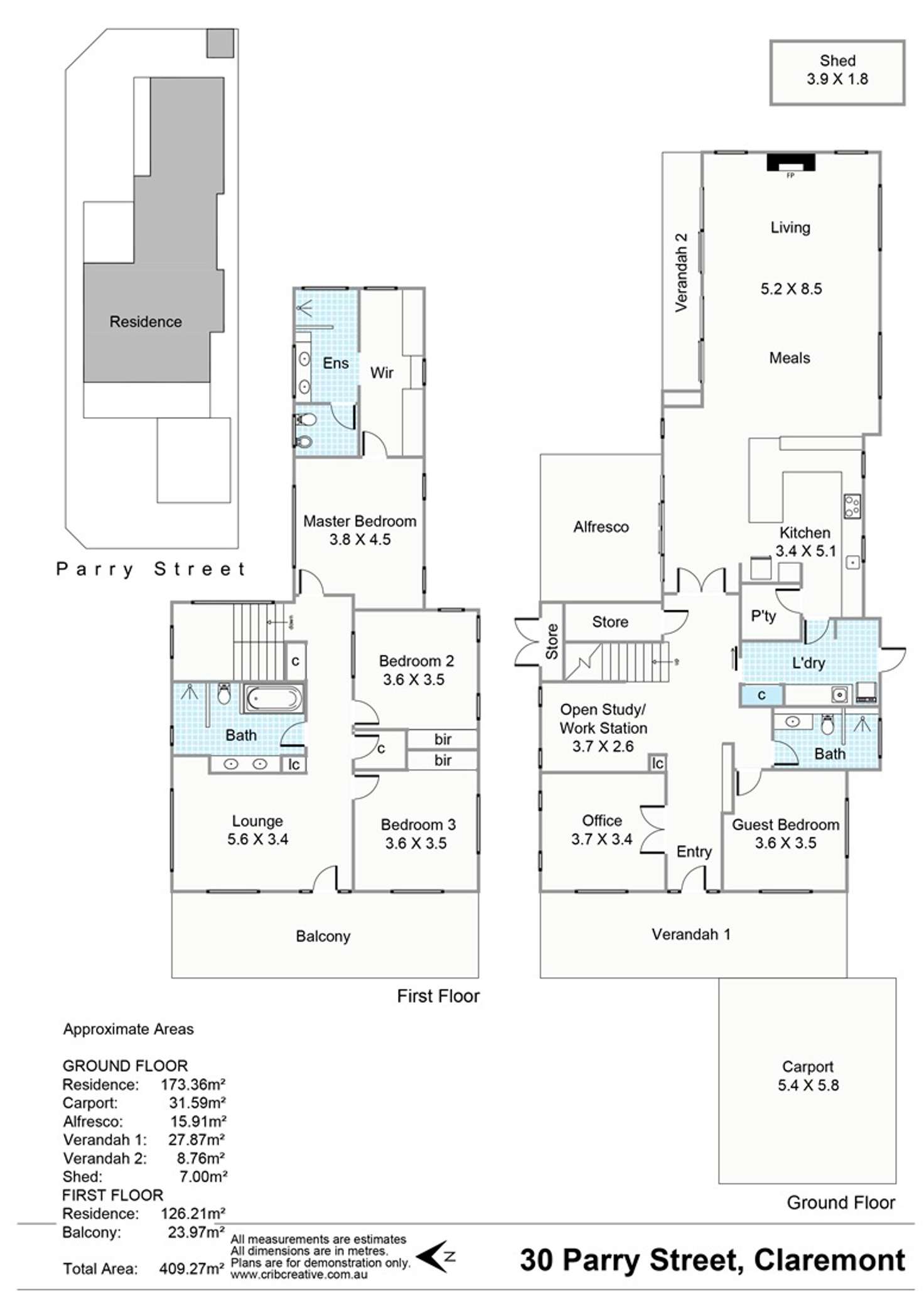 Floorplan of Homely house listing, 30 Parry Street, Claremont WA 6010