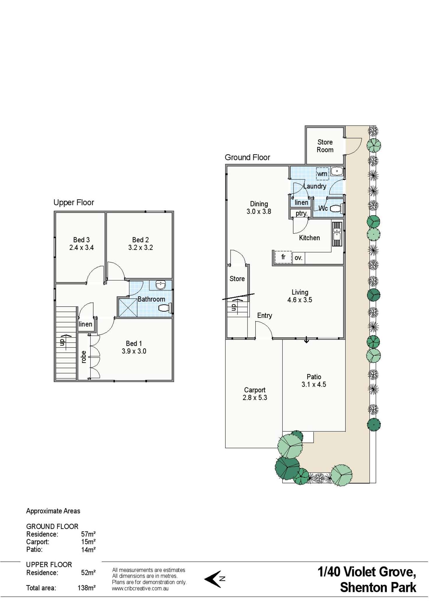 Floorplan of Homely house listing, 1/40 Violet Grove, Shenton Park WA 6008