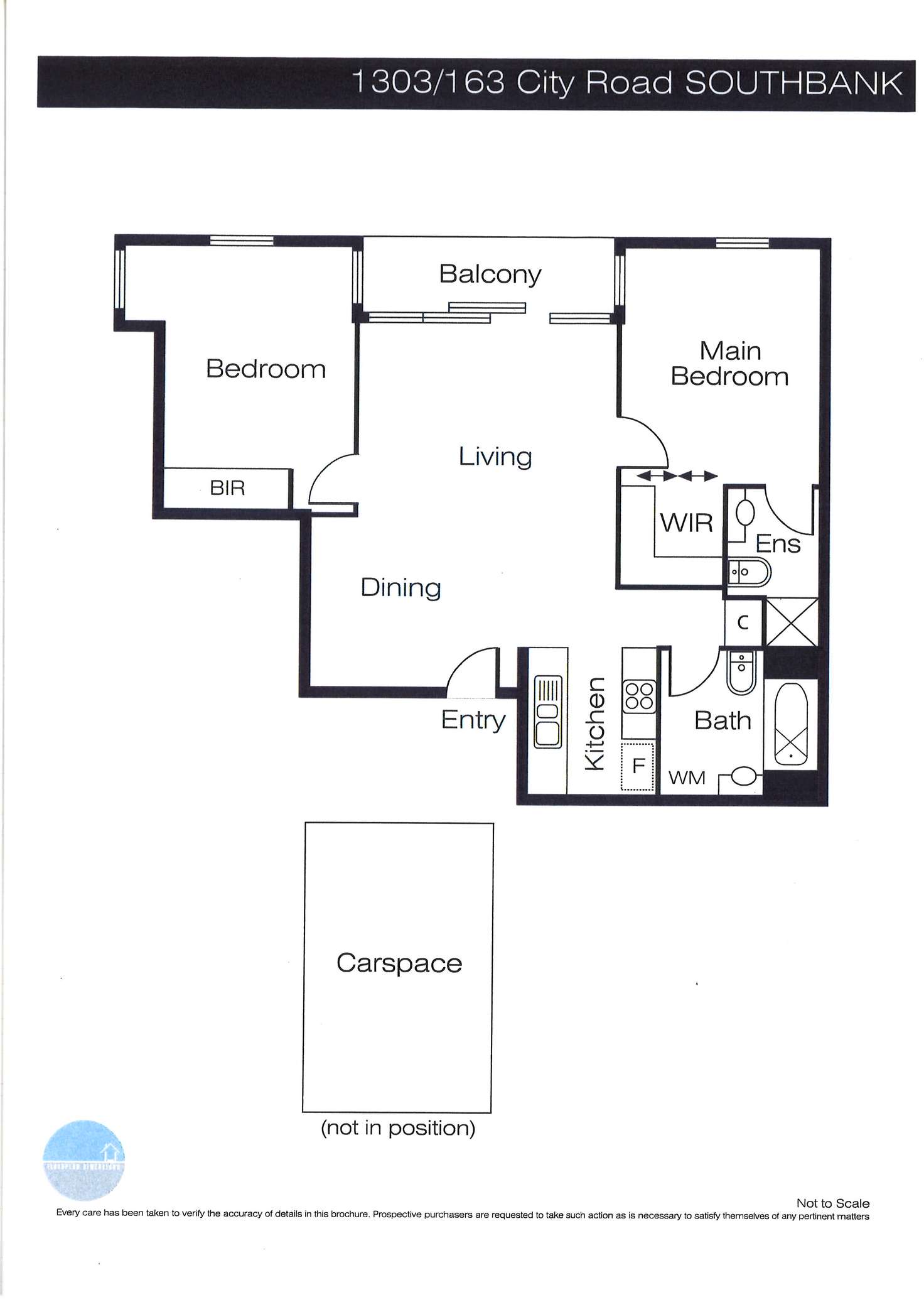 Floorplan of Homely apartment listing, 1303/163 City Road, Southbank VIC 3006