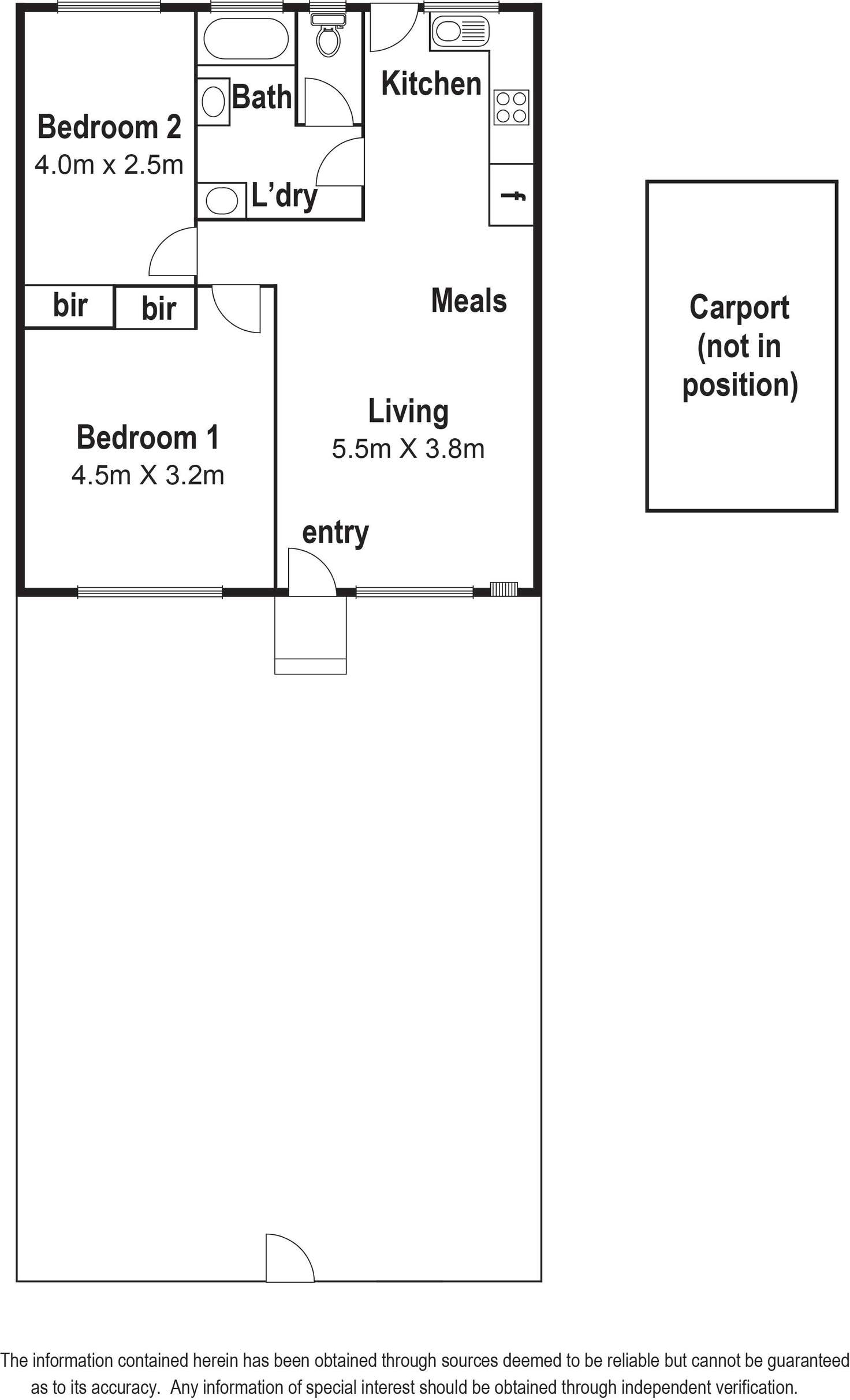 Floorplan of Homely unit listing, 2/30A Eumarella St, Tullamarine VIC 3043