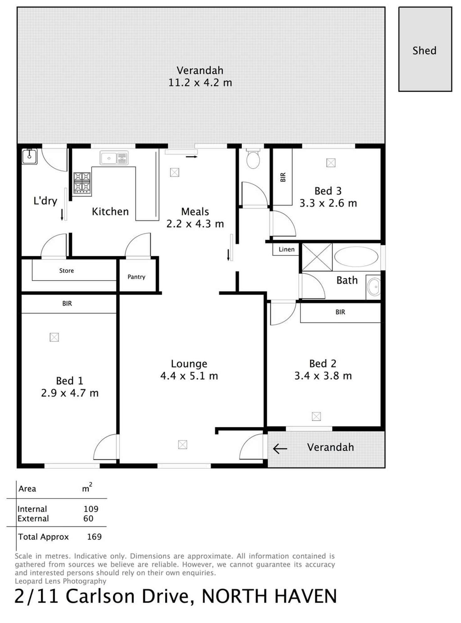 Floorplan of Homely unit listing, 2/11 Carlson Drive, North Haven SA 5018