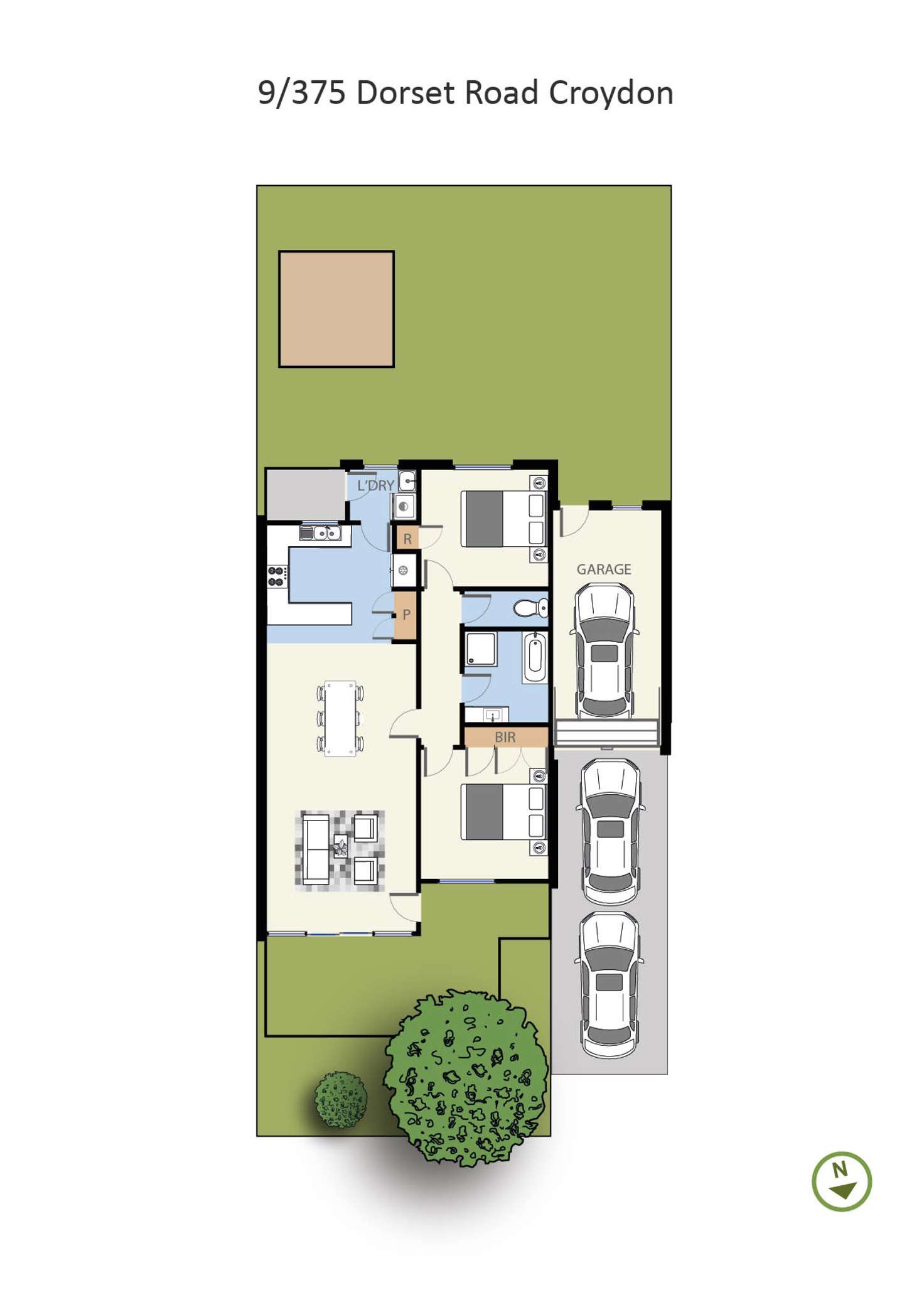 Floorplan of Homely unit listing, 9/375 Dorset Road, Croydon VIC 3136