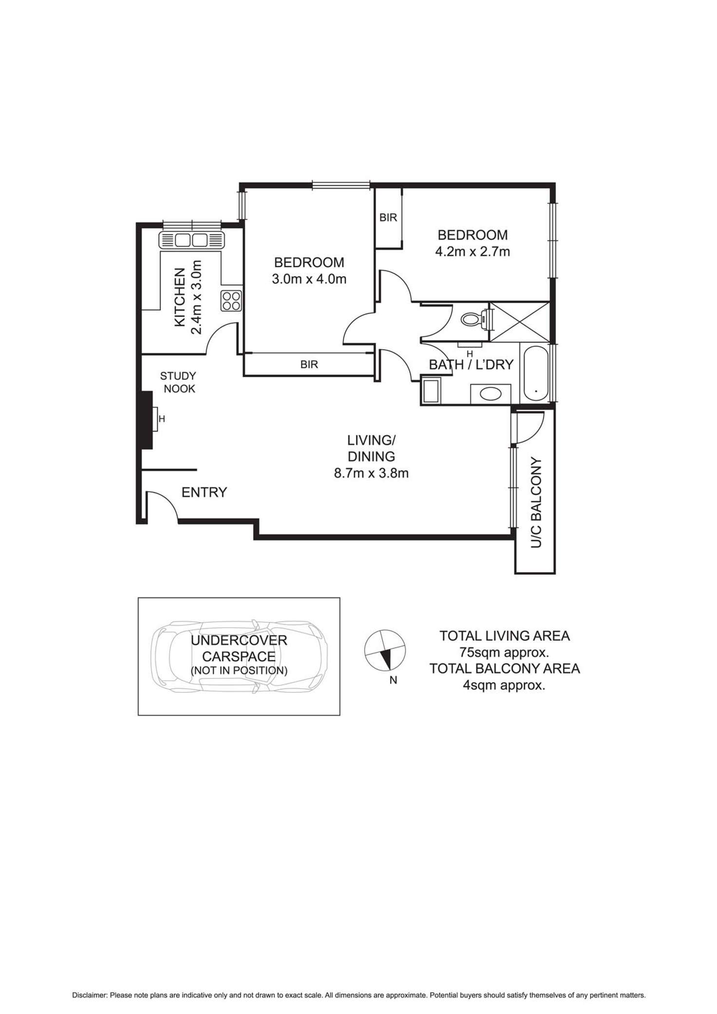 Floorplan of Homely apartment listing, 7/41-43 Alma Road, St Kilda VIC 3182