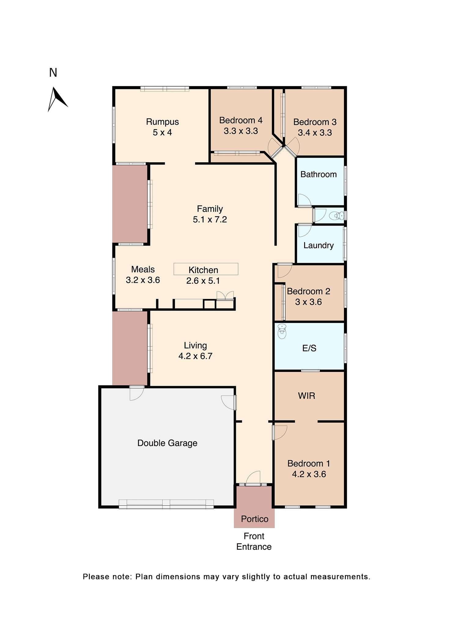 Floorplan of Homely house listing, 5 Elliotdale Court, Alfredton VIC 3350