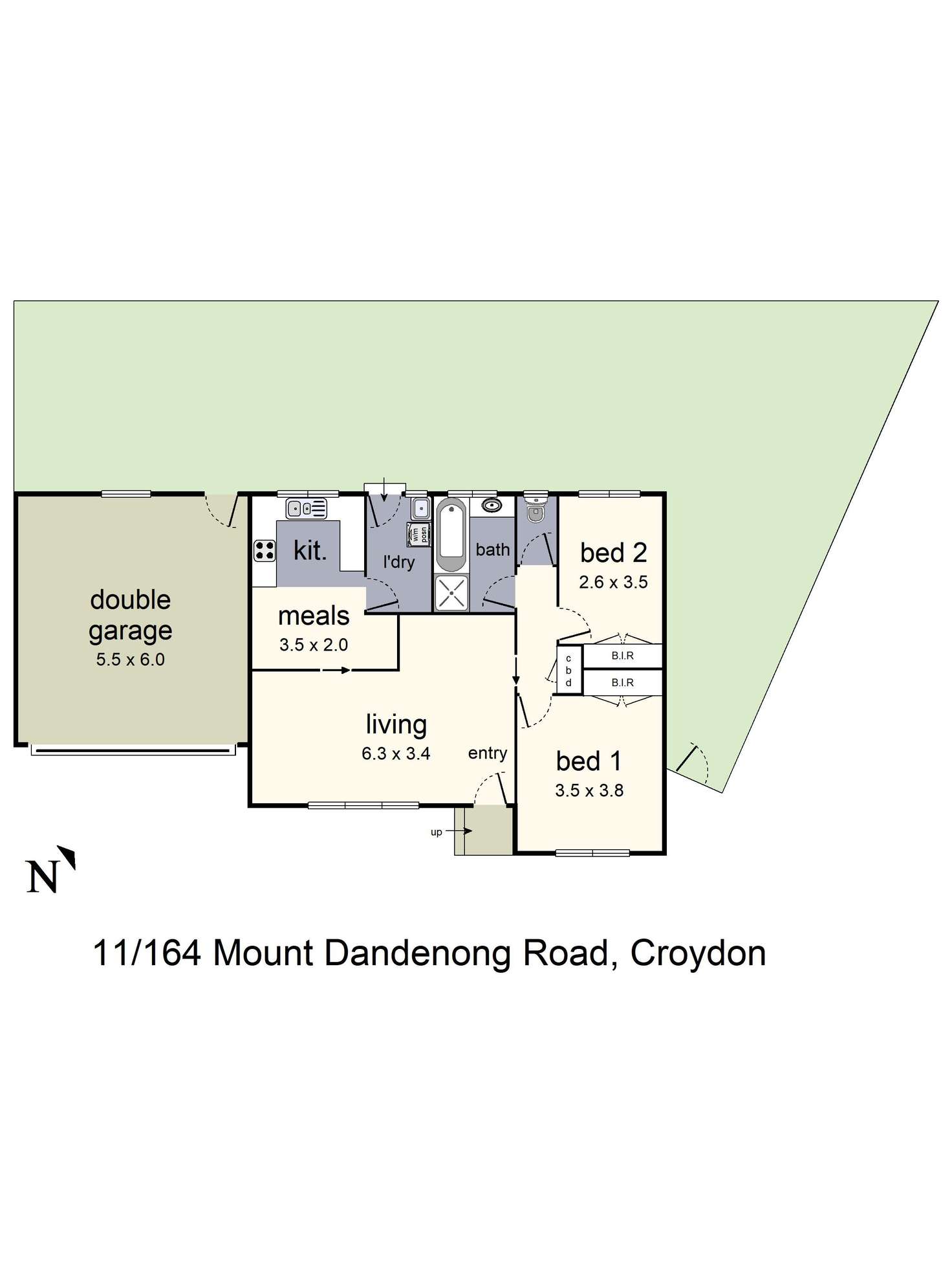 Floorplan of Homely unit listing, 11/164 Mt Dandenong Road, Croydon VIC 3136