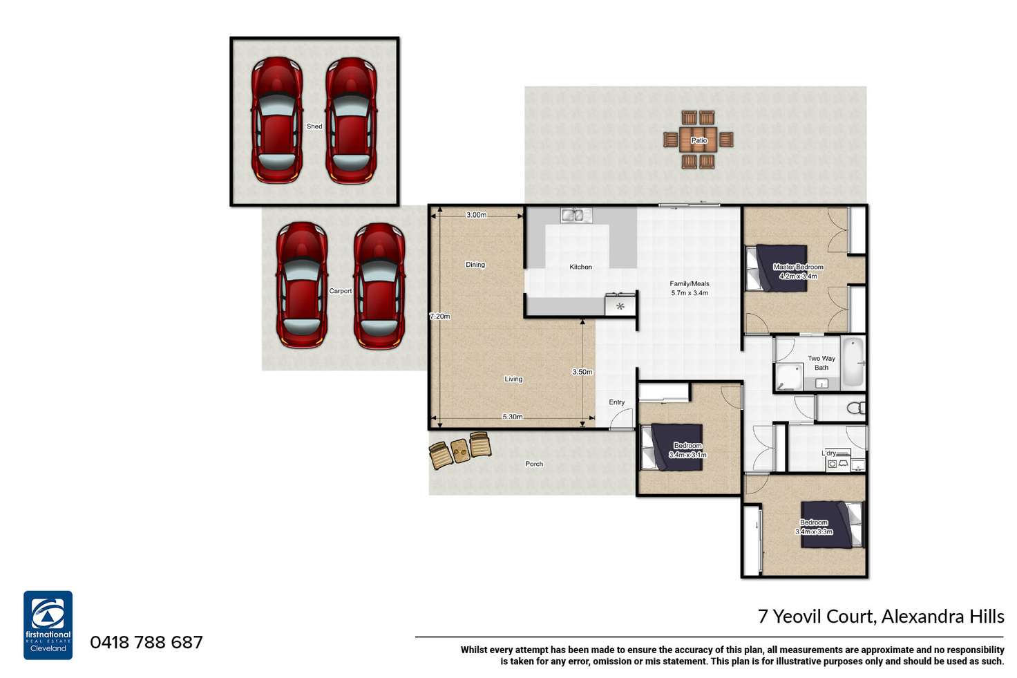 Floorplan of Homely house listing, 7 Yeovil Court, Alexandra Hills QLD 4161