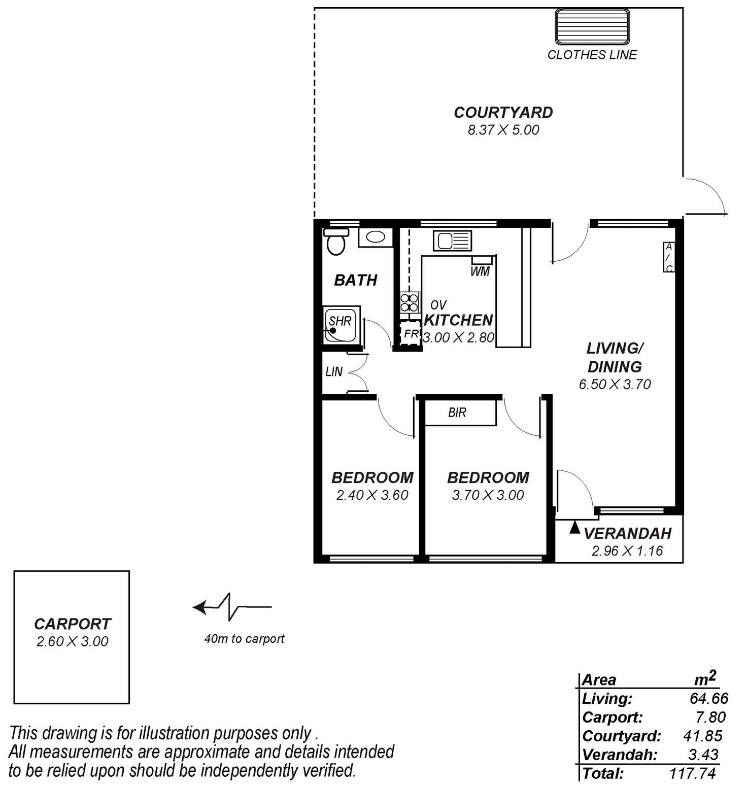 Floorplan of Homely house listing, U4, 31 Everard Avenue, Ashford SA 5035