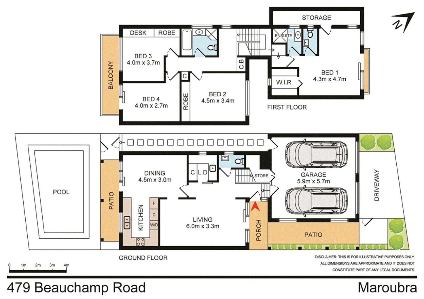 Floorplan of Homely house listing, 479 Beauchamp Road, Maroubra NSW 2035