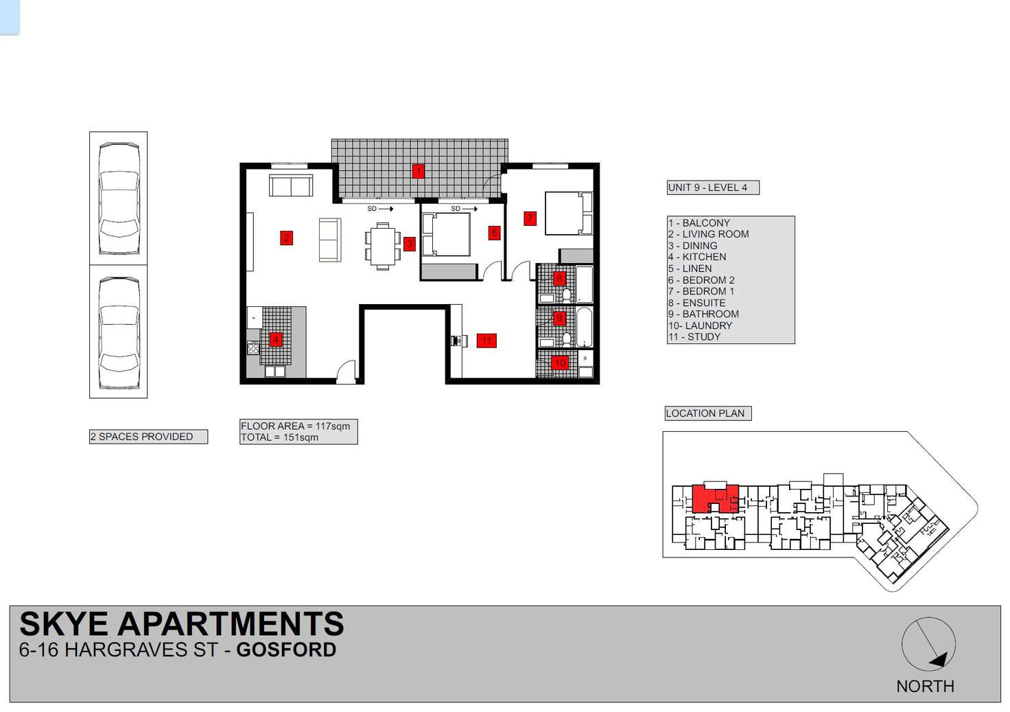 Floorplan of Homely unit listing, 9/6-16 Hargraves Street, Gosford NSW 2250