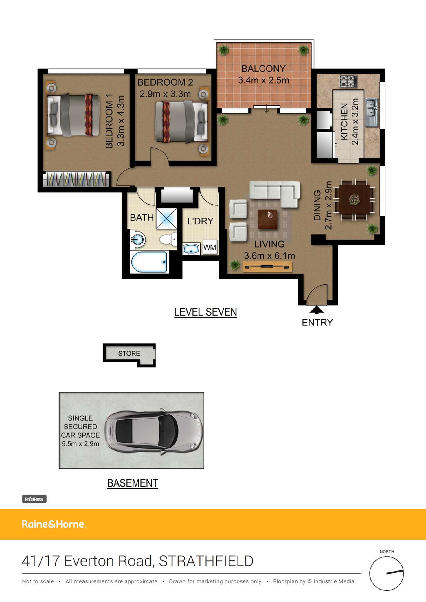 Floorplan of Homely apartment listing, 41/17 Everton Road, Strathfield NSW 2135