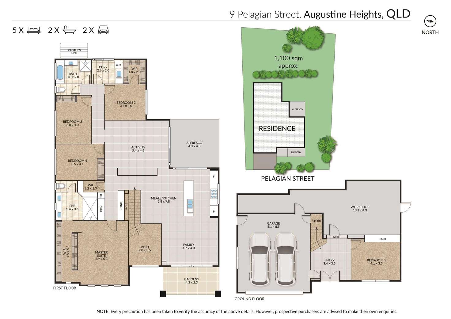 Floorplan of Homely house listing, 9 Pelagian Street, Augustine Heights QLD 4300
