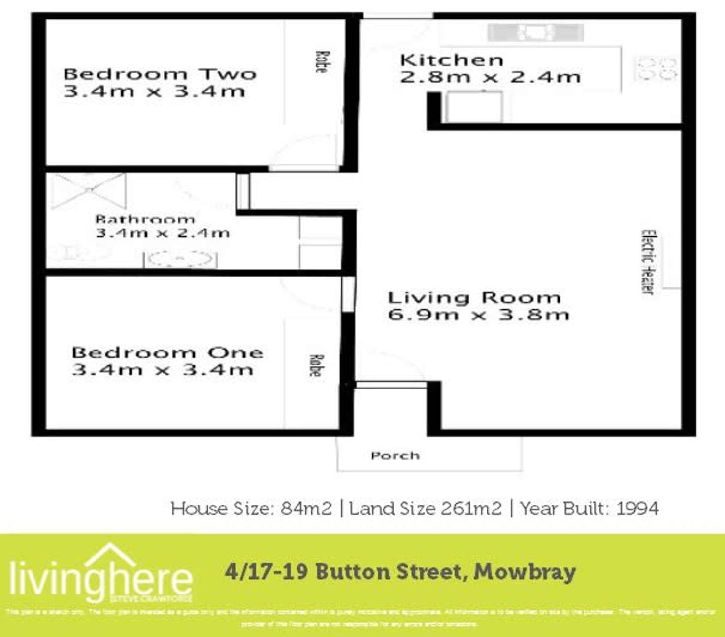 Floorplan of Homely house listing, 4/17-19 Button Street, Mowbray TAS 7248