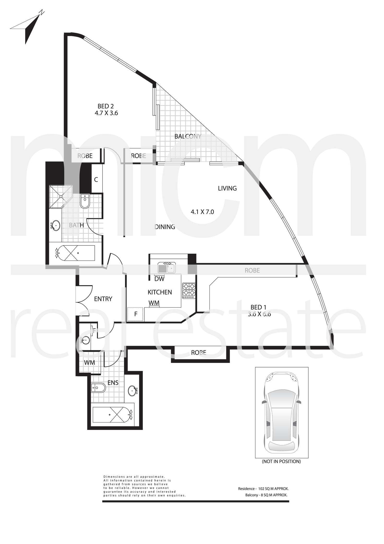 Floorplan of Homely apartment listing, 1011-1012/26 Southgate Avenue, Southbank VIC 3006