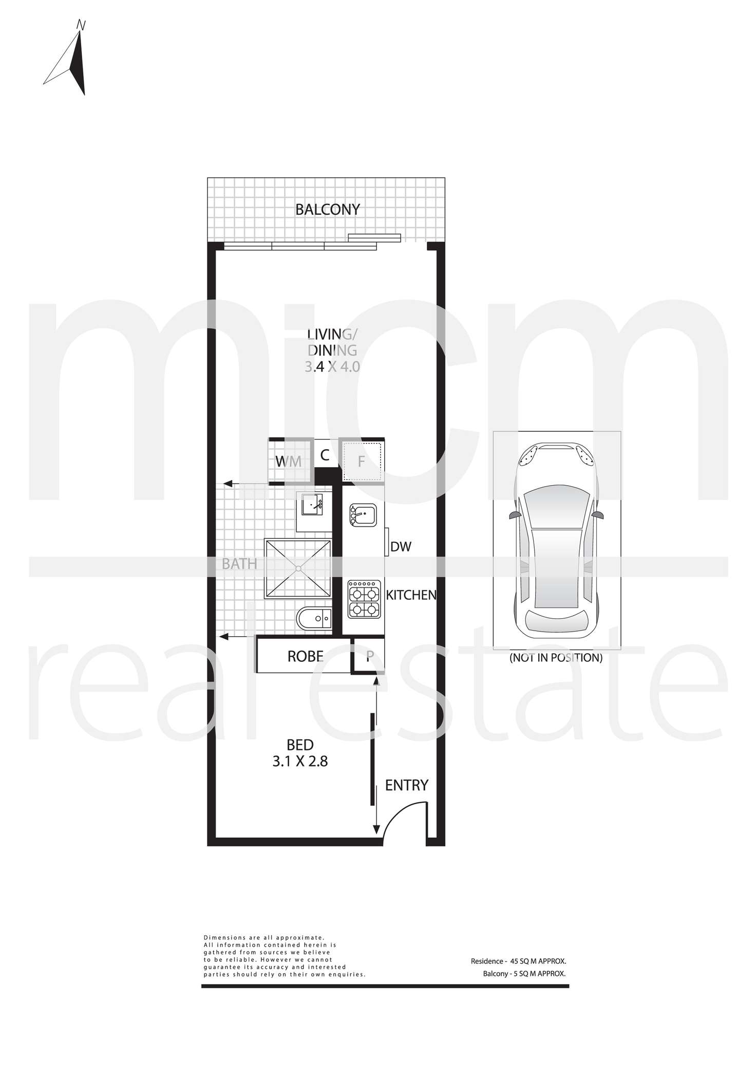 Floorplan of Homely apartment listing, 1105/65 Coventry Street, Southbank VIC 3006