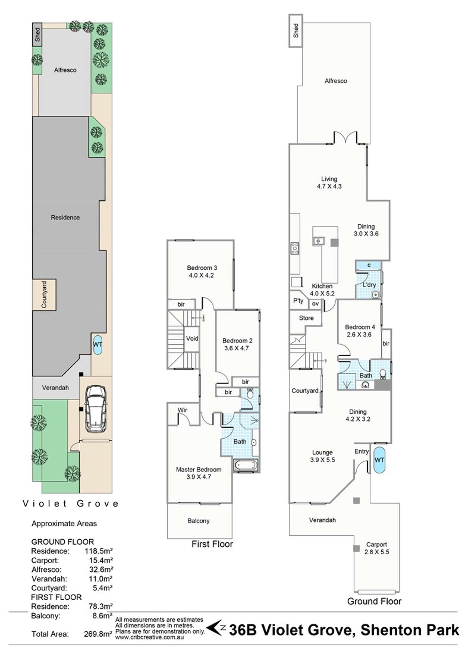 Floorplan of Homely house listing, 36B Violet Grove, Shenton Park WA 6008