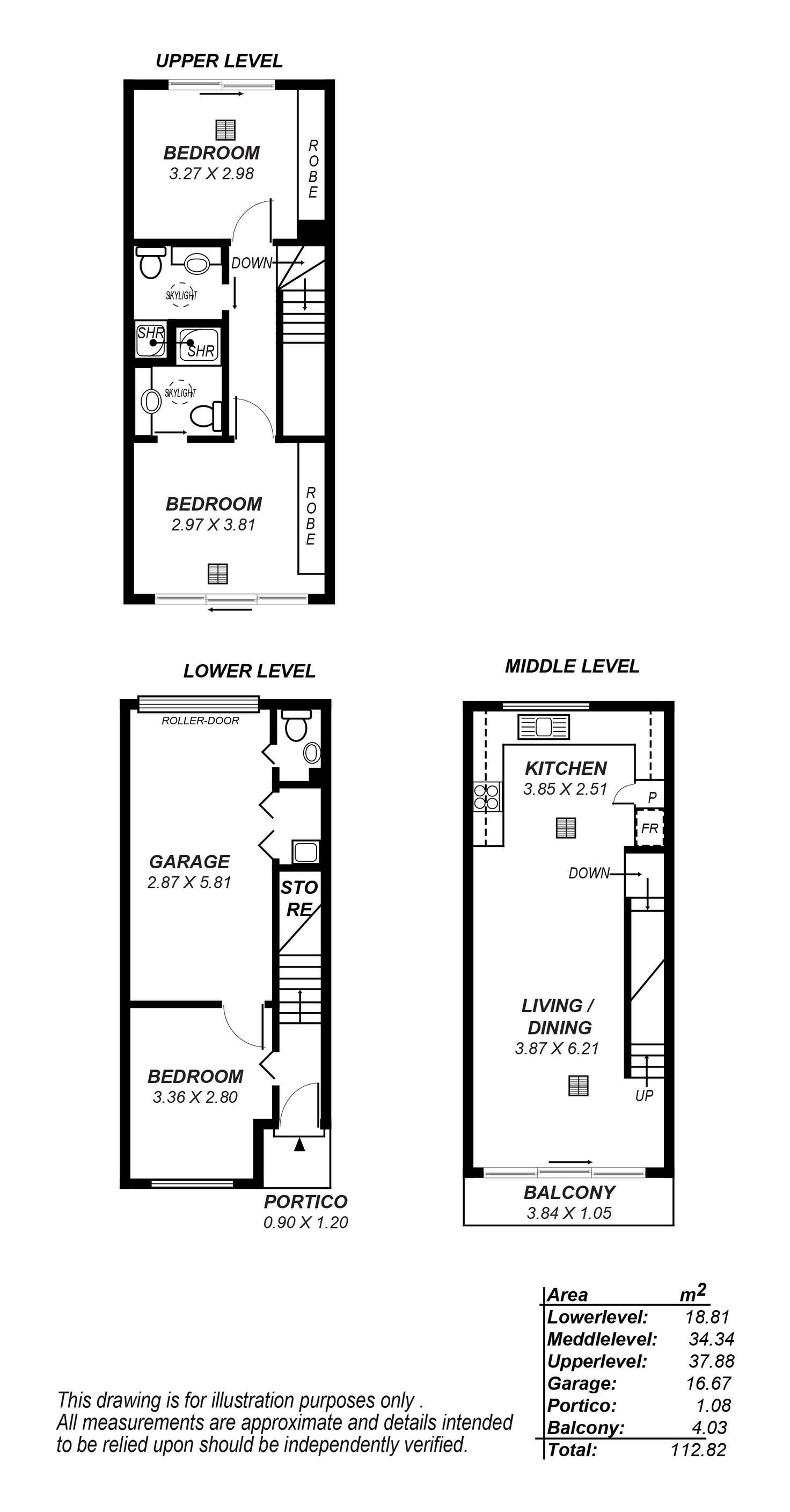 Floorplan of Homely townhouse listing, 4/17 Garden Terrace, Mawson Lakes SA 5095