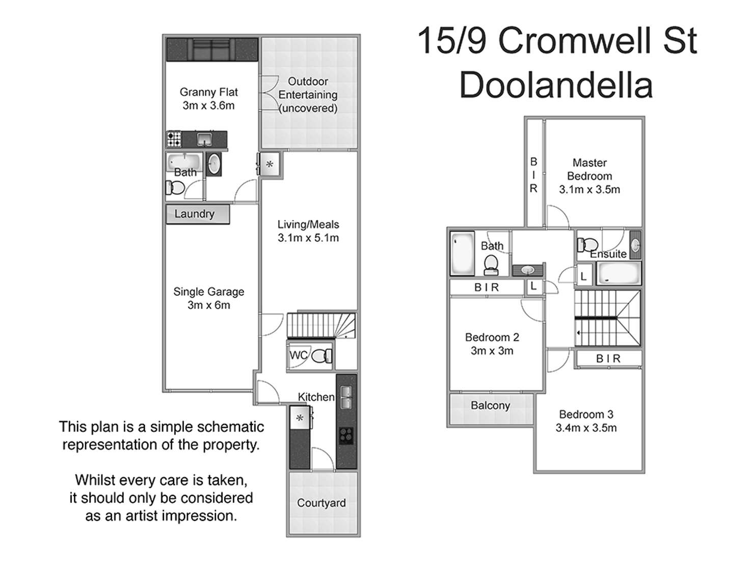 Floorplan of Homely house listing, 15/9 Cromwell Court, Doolandella QLD 4077