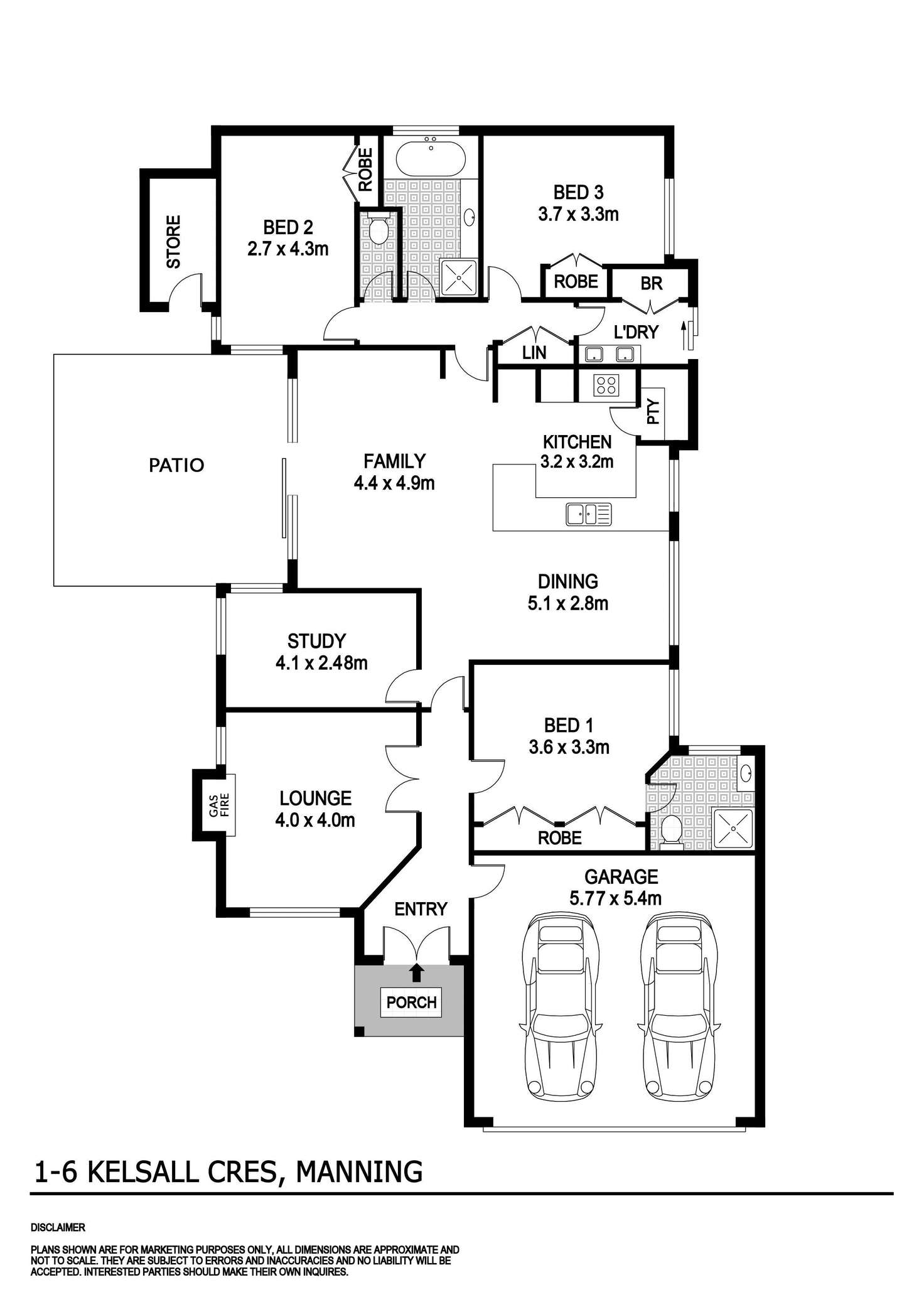 Floorplan of Homely house listing, 1/6 Kelsall Crescent, Manning WA 6152