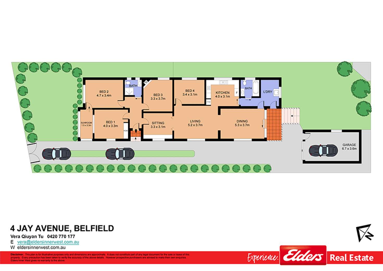 Floorplan of Homely house listing, 4 Jay Ave, Belfield NSW 2191