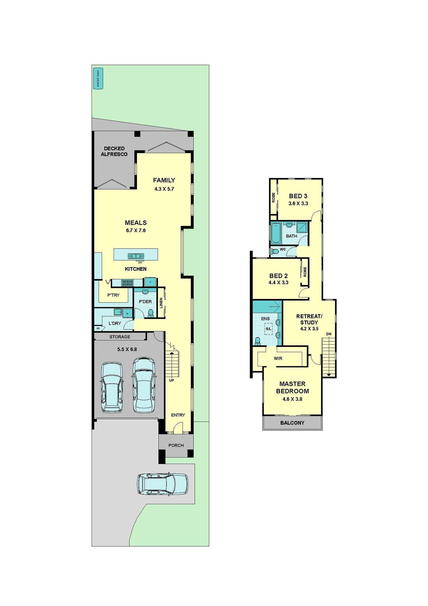 Floorplan of Homely townhouse listing, 2/45 Hoffmans Road, Essendon West VIC 3040