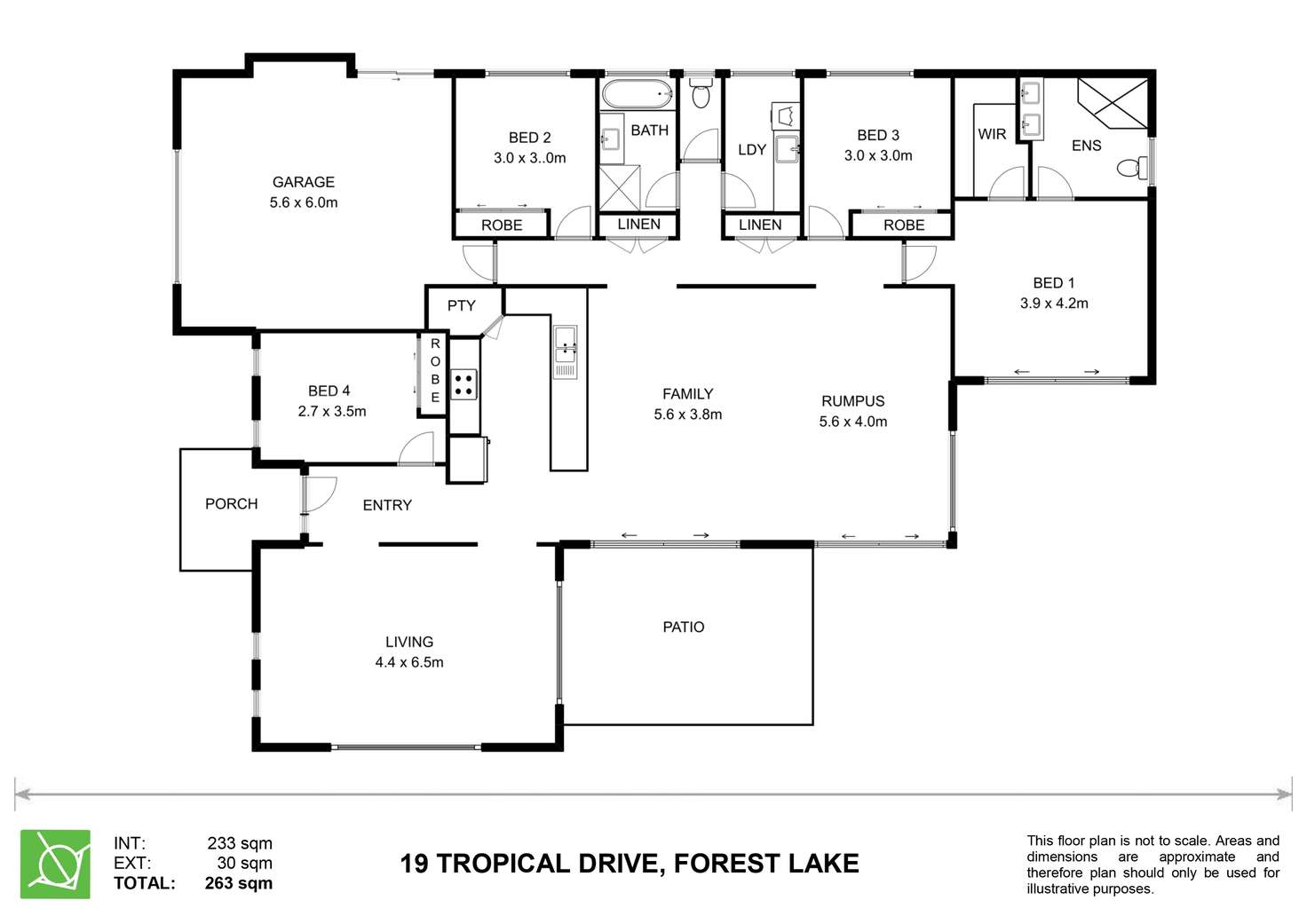 Floorplan of Homely house listing, 19 Tropical Drive, Forest Lake QLD 4078
