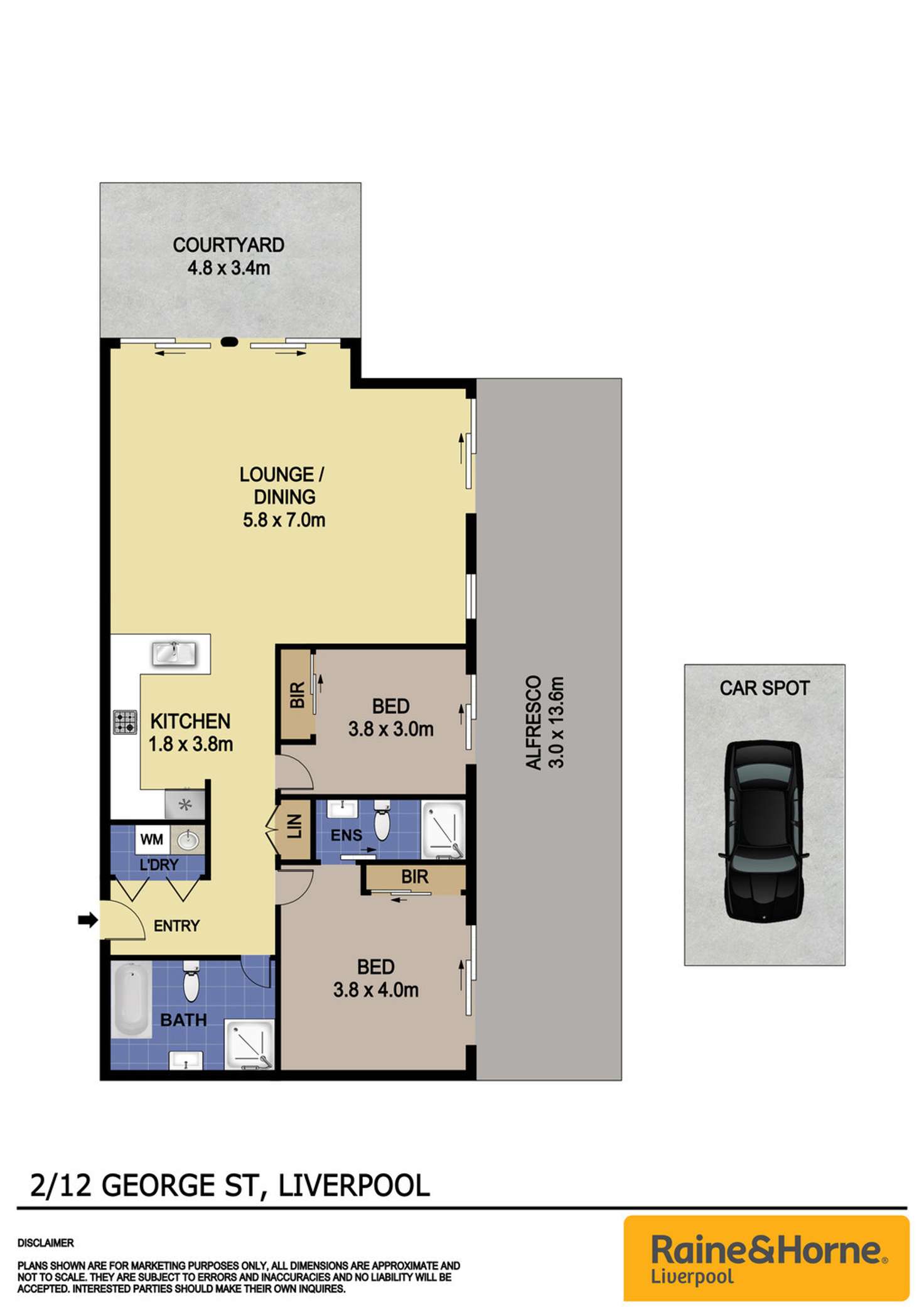 Floorplan of Homely unit listing, 2/12-14 George Street, Liverpool NSW 2170