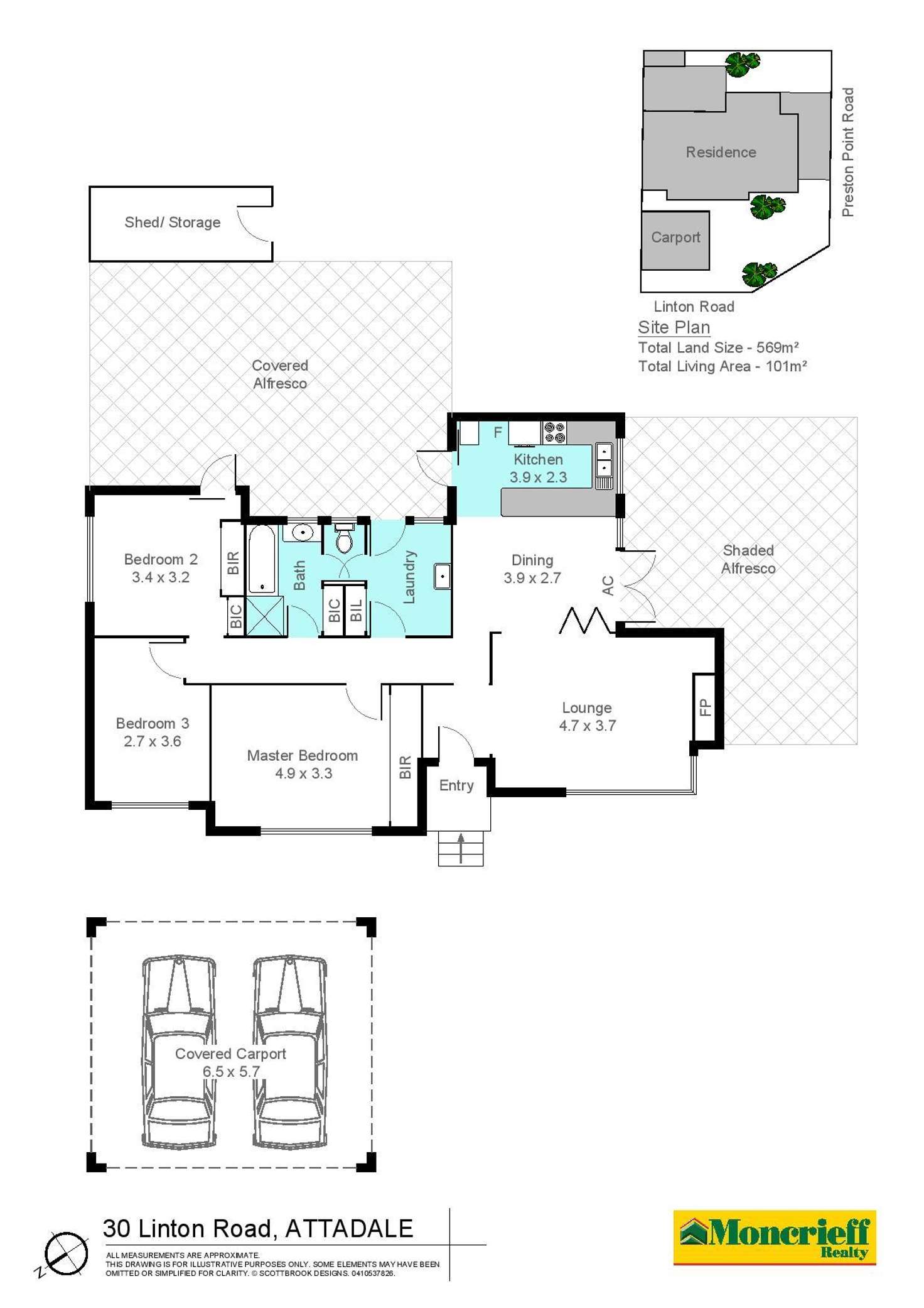 Floorplan of Homely house listing, 30 Linton Road, Attadale WA 6156